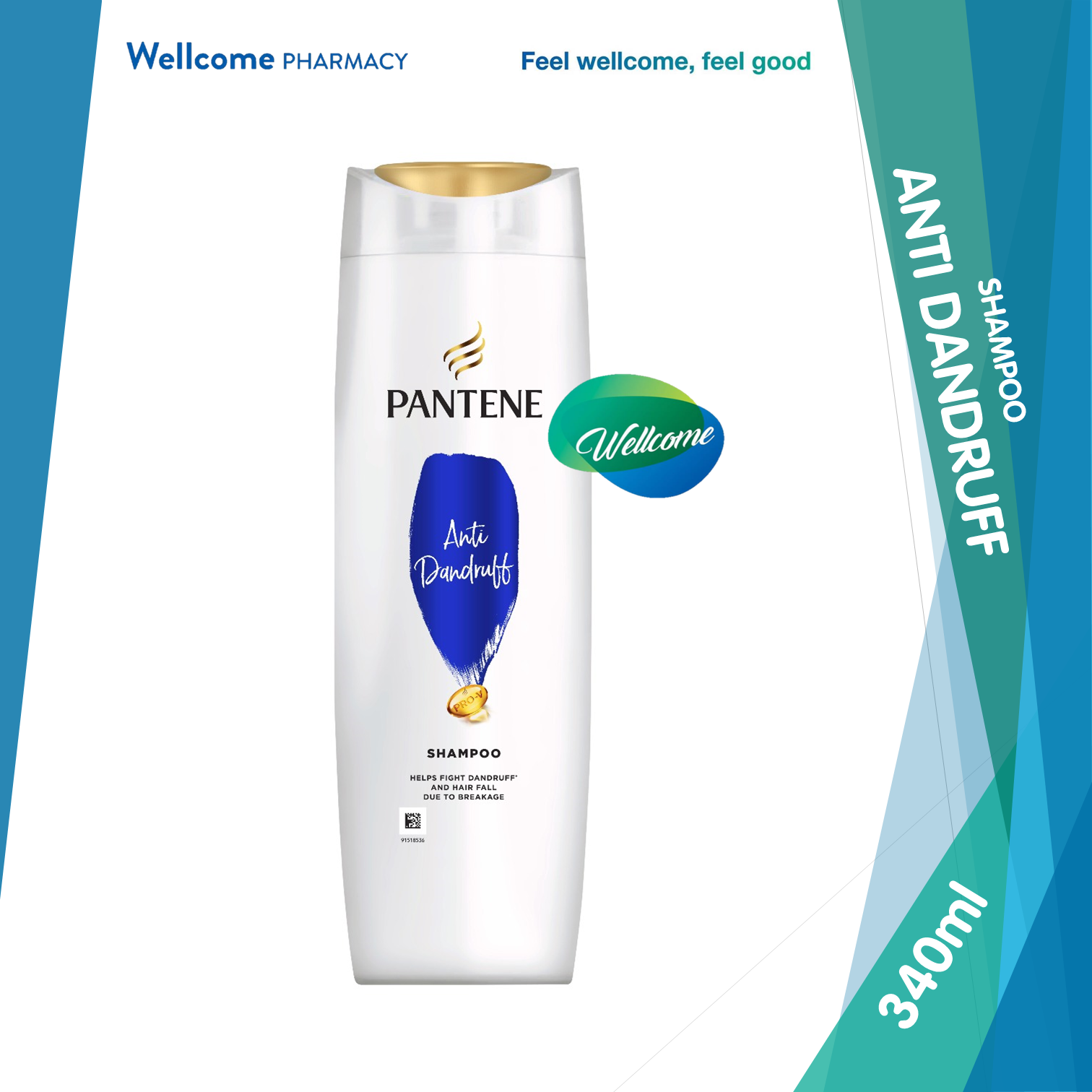 Pantene Shampoo Anti Dandruff - 340ml.png