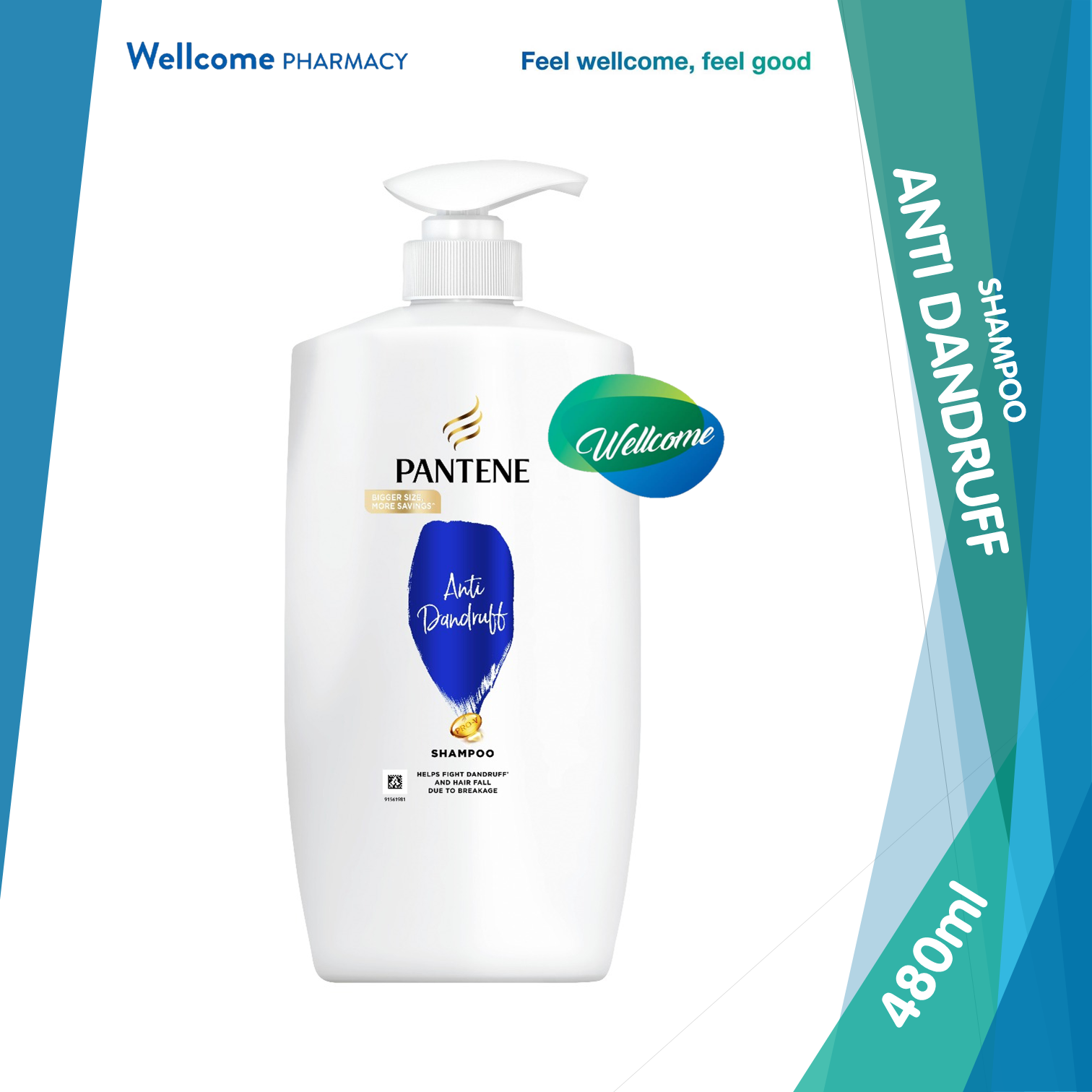 Pantene Shampoo Anti Dandruff - 480ml.png