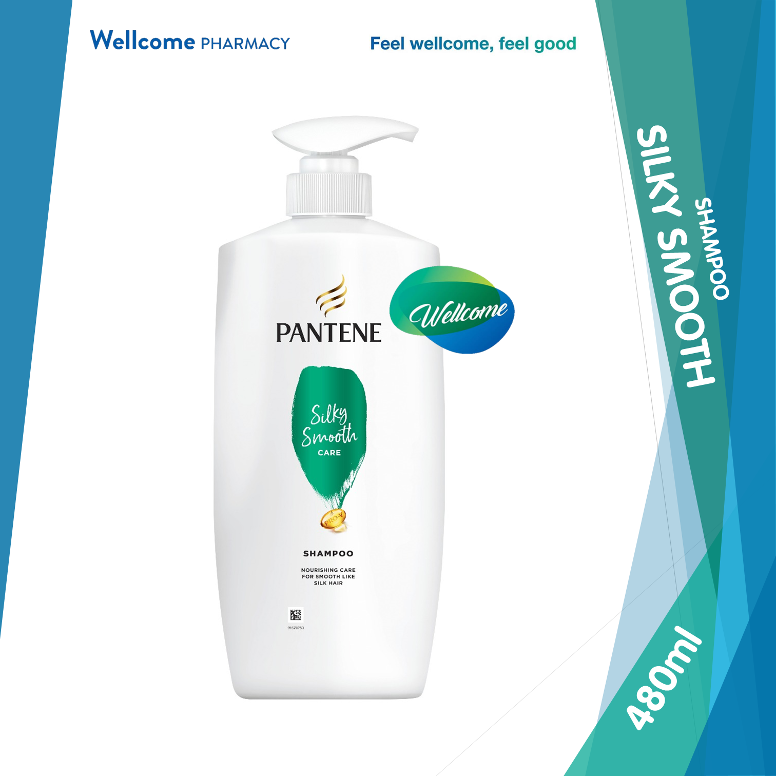 Pantene Shampoo Silky Smooth Care - 480ml.png
