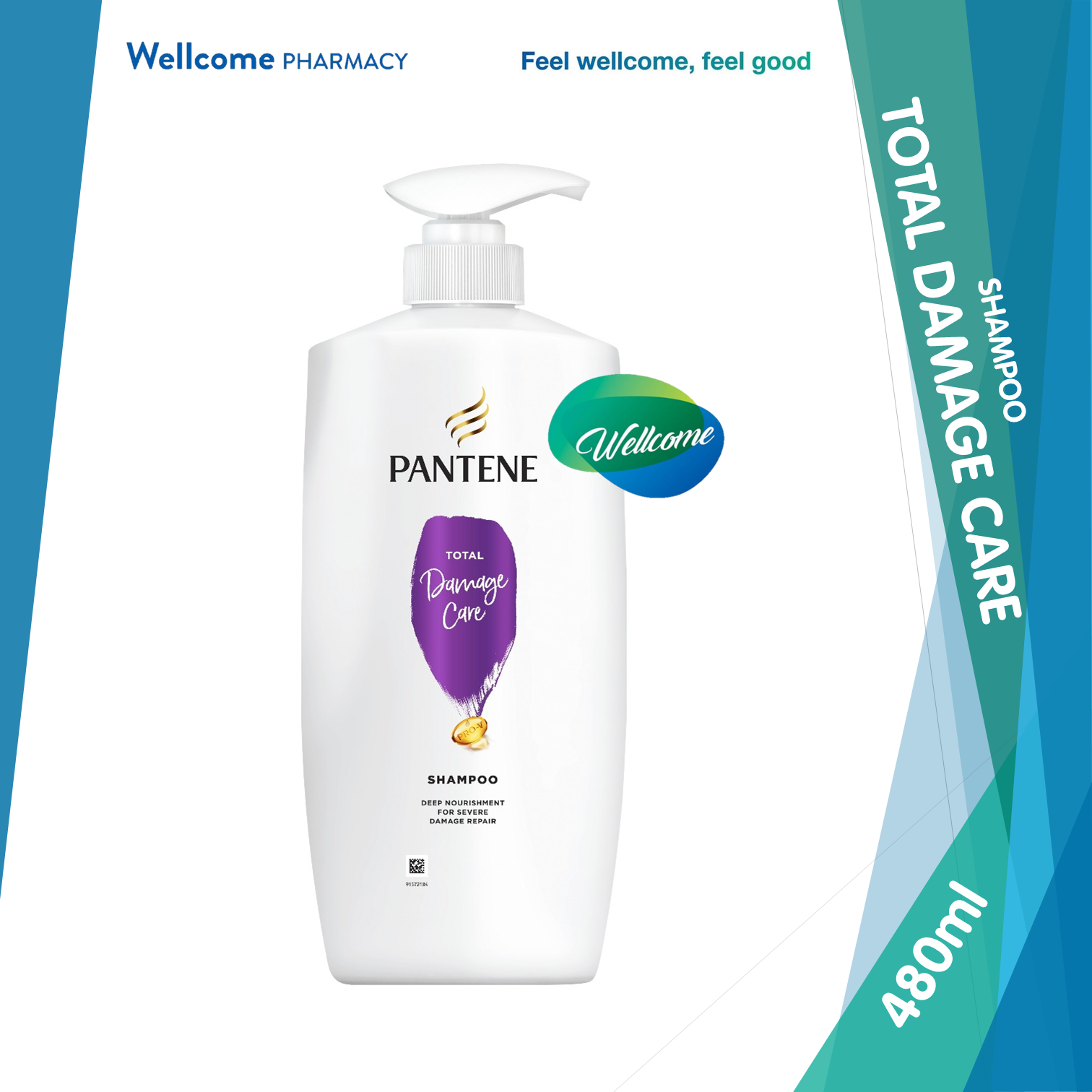 Pantene Shampoo Total Damage Care - 480ml.png