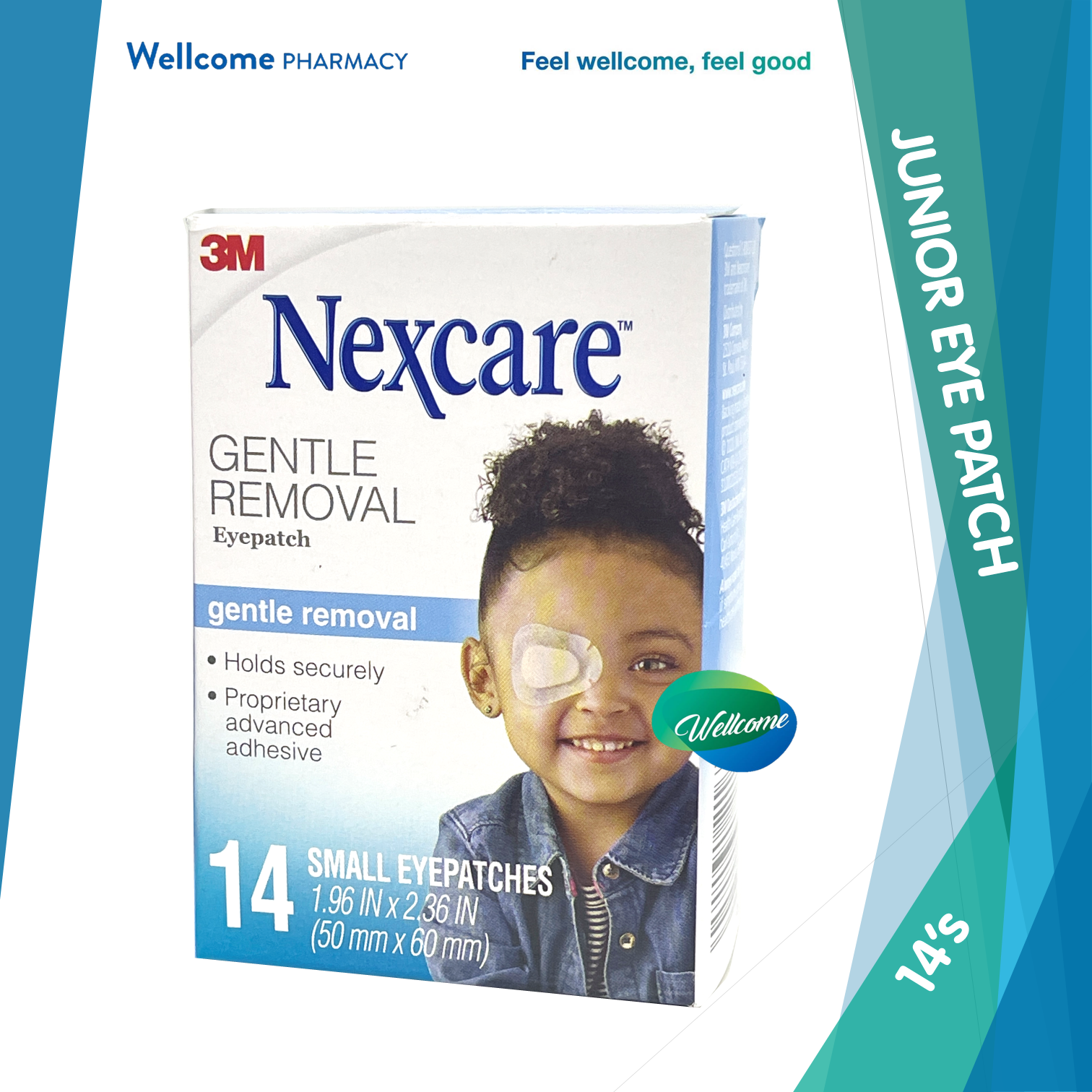 Nexcare Sensitive Skin Junior Eye Patch - 14s.png