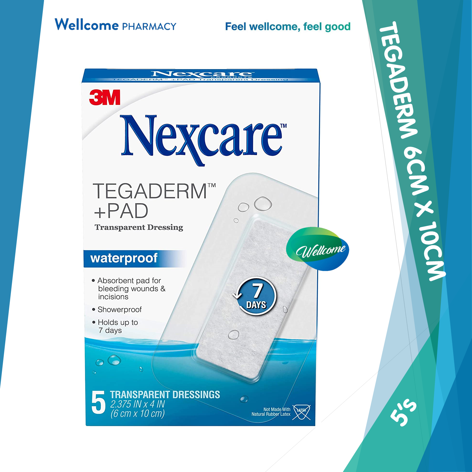 Nexcare Tegaderm+Pad Trans 6cm x 10cm - 5s.png