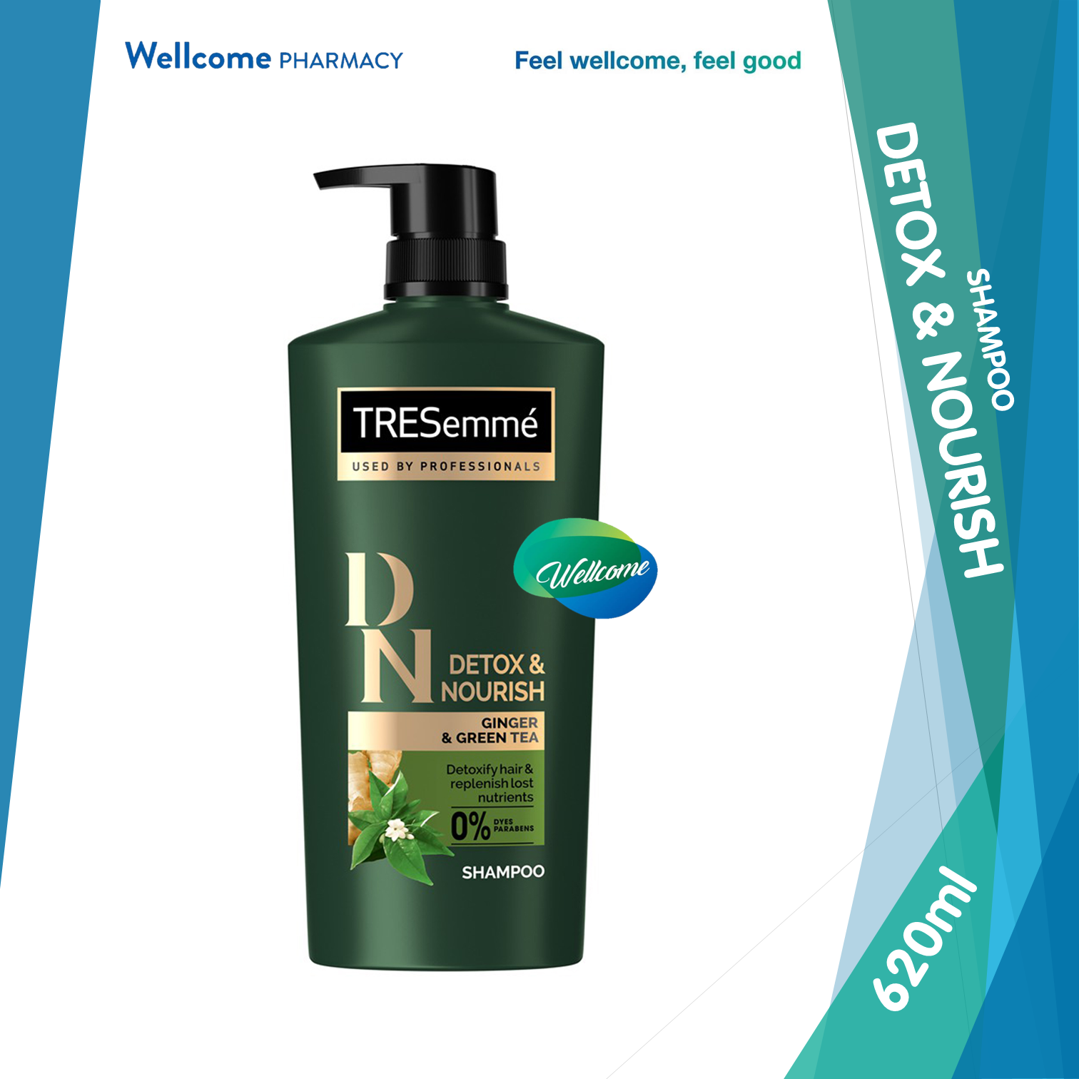 Tresemme Detox & Nourish Shampoo - 620ml.png