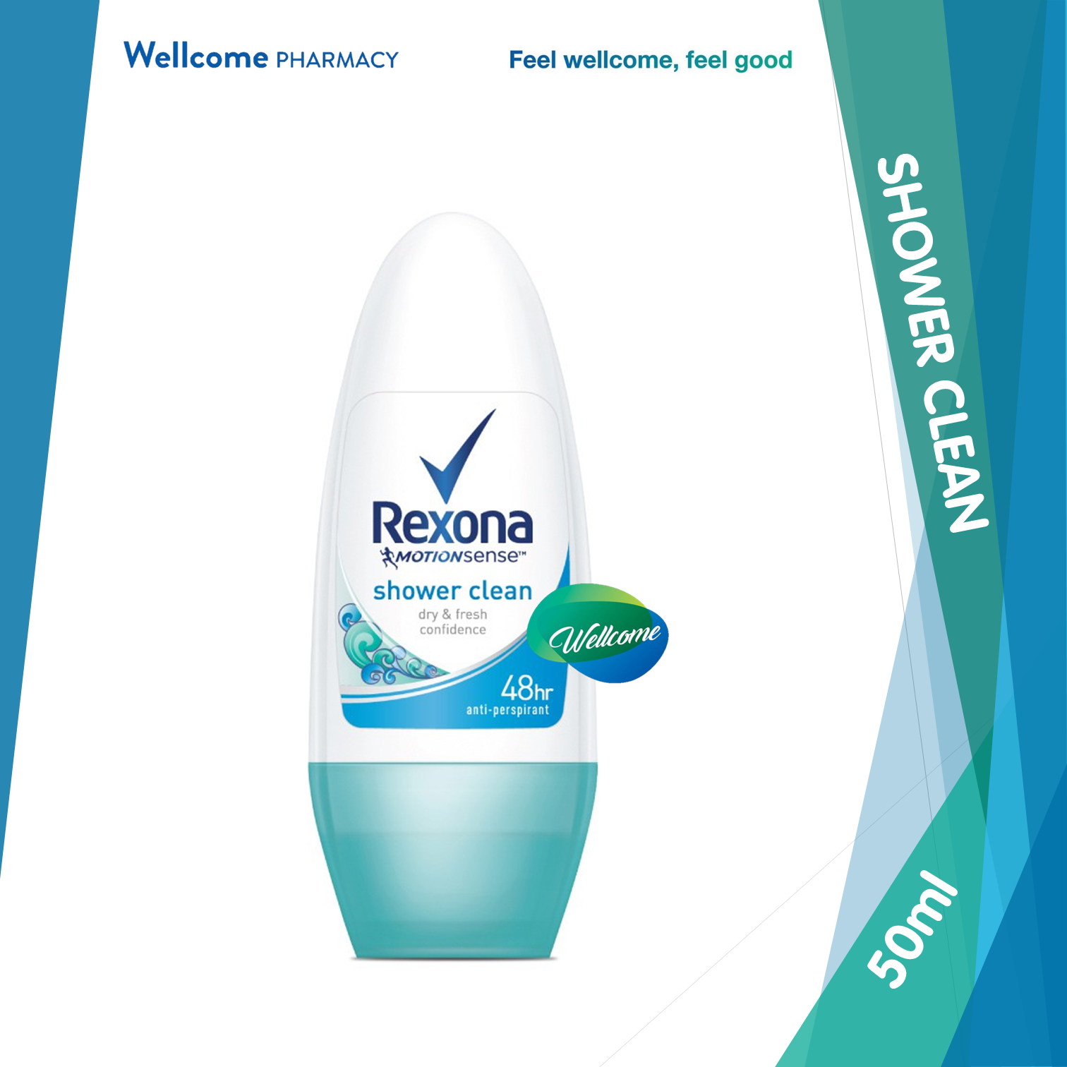 Rexona Women Shower Clean Roll On - 50ml.png