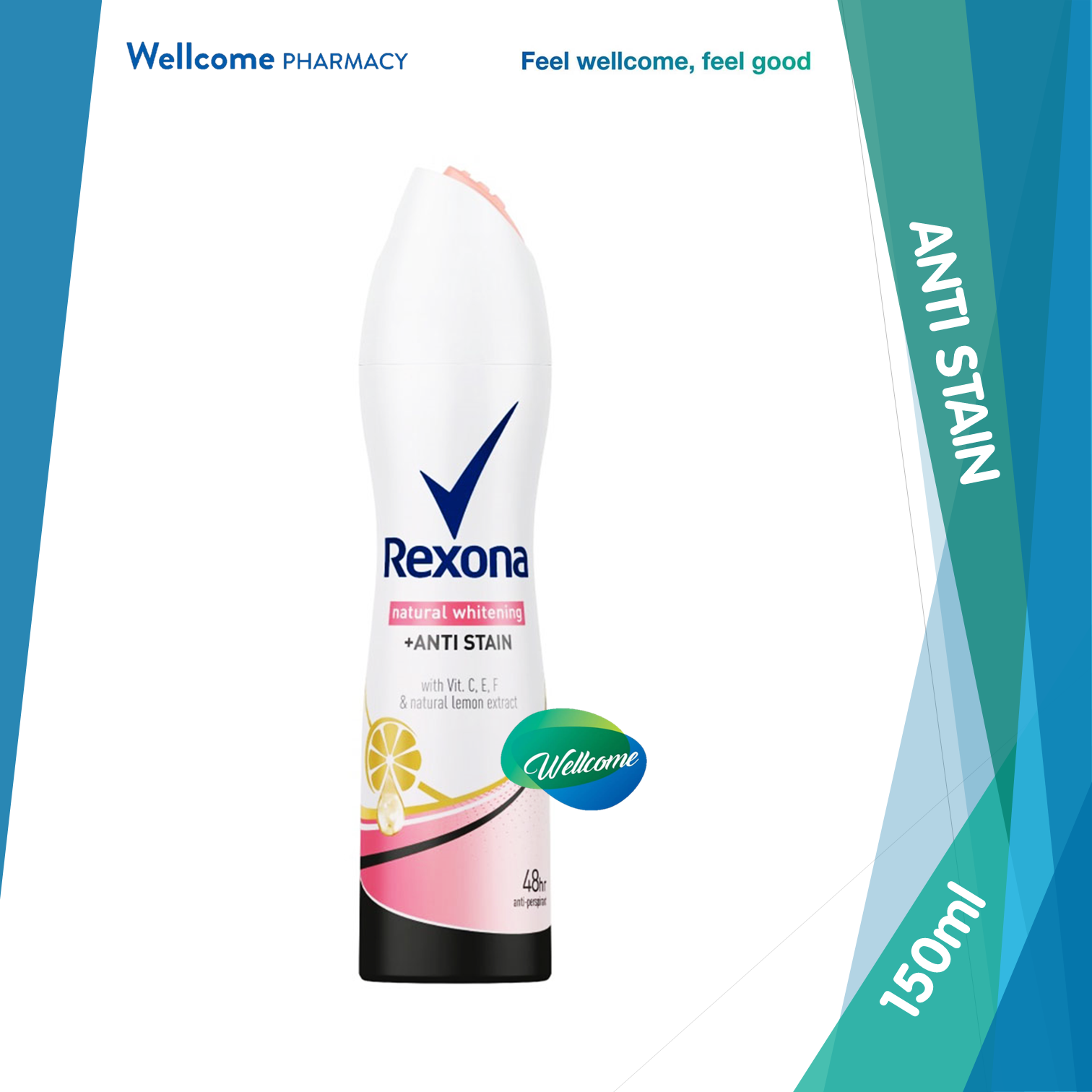 Rexona Women Whitening Anti Stain Spray - 150ml.png