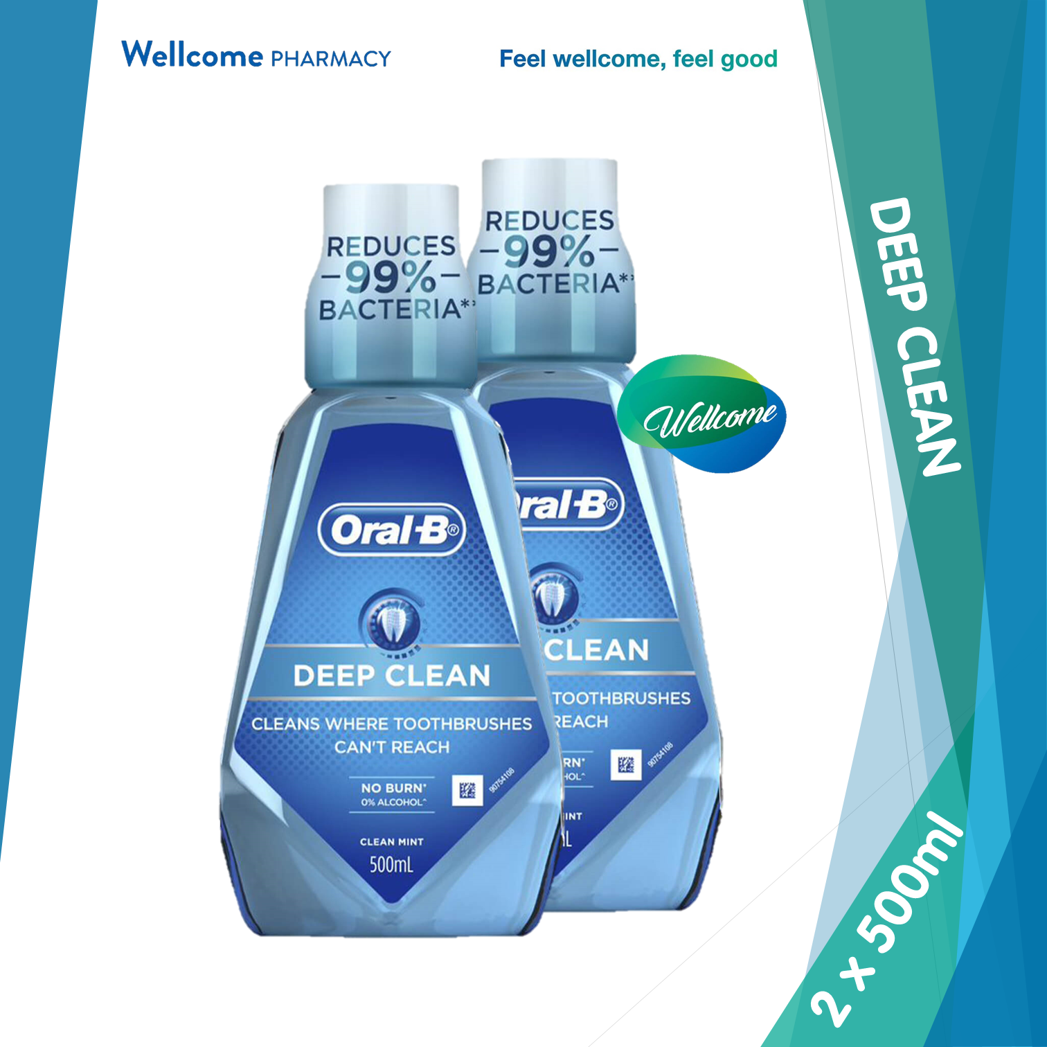 Oral-B Mouthwash Deep Clean - 2 x 500ml.png