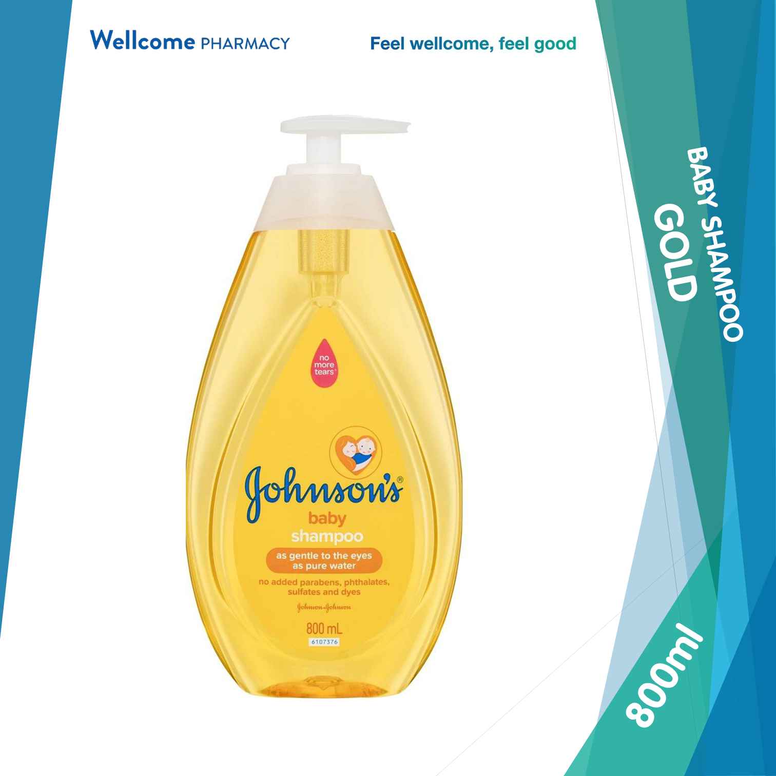 Johnson's Gold Baby Shampoo - 800ml.png