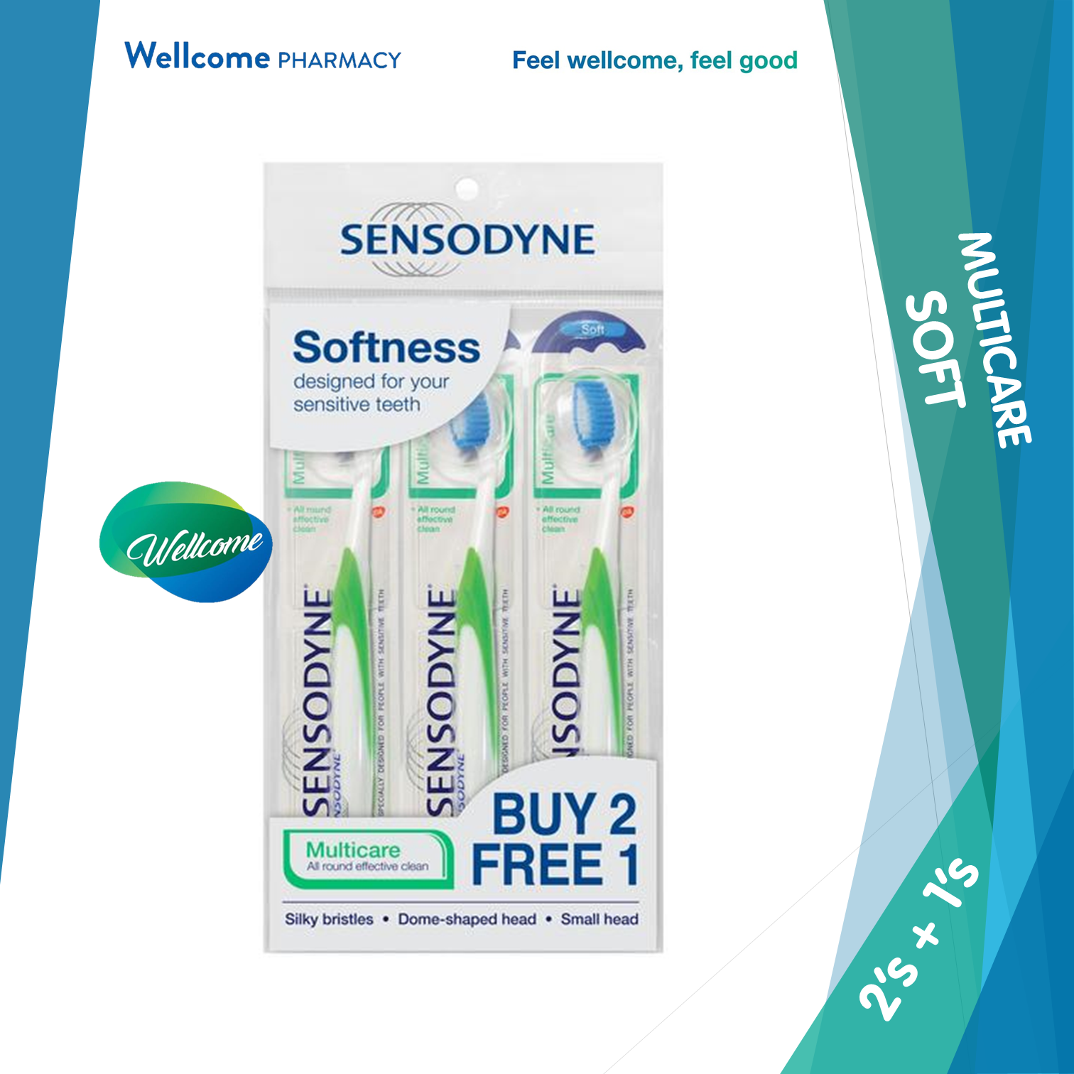 Sensodyne Multi Care Toothbrush Soft - 3s.png