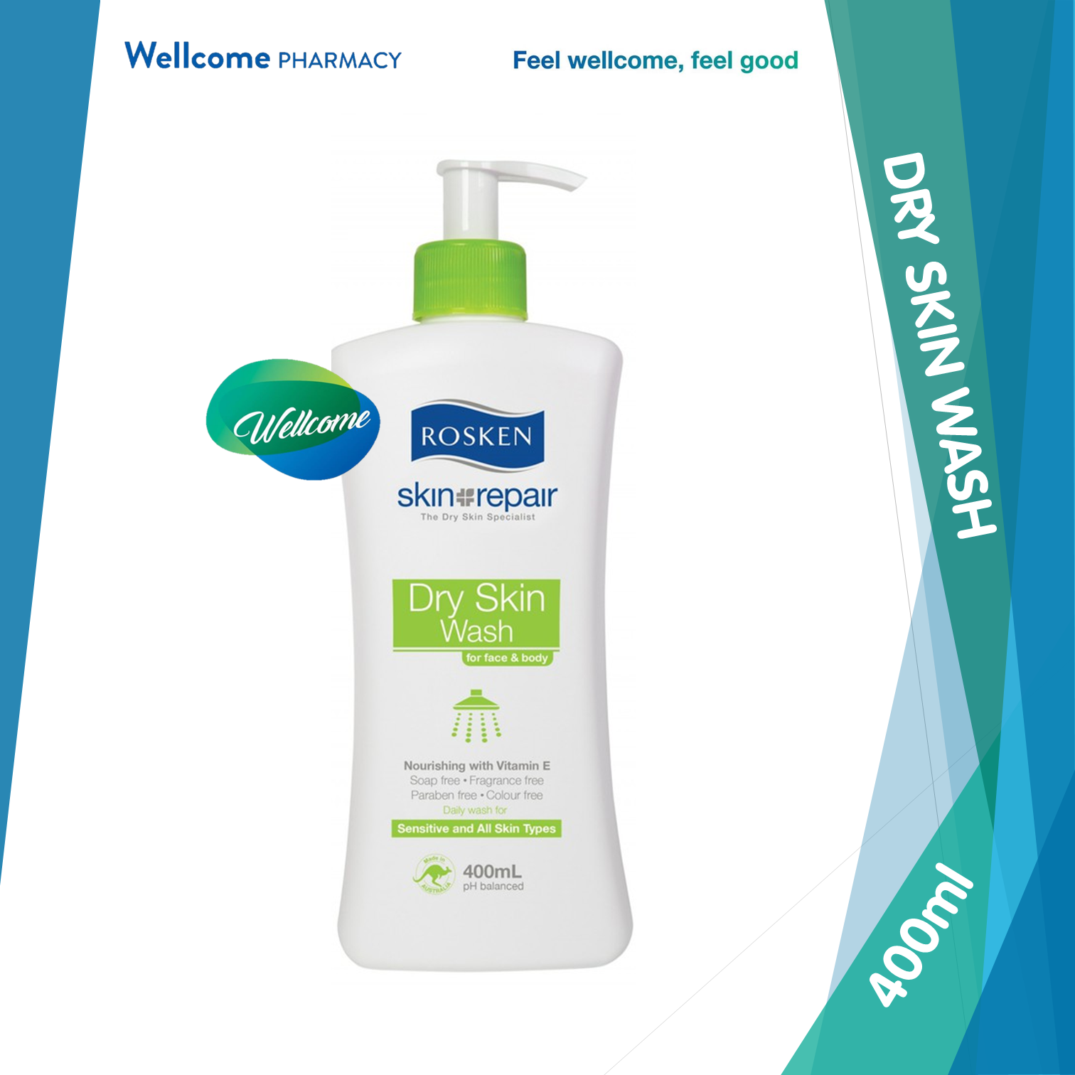 Rosken Dry Skin Wash - 400ml.png