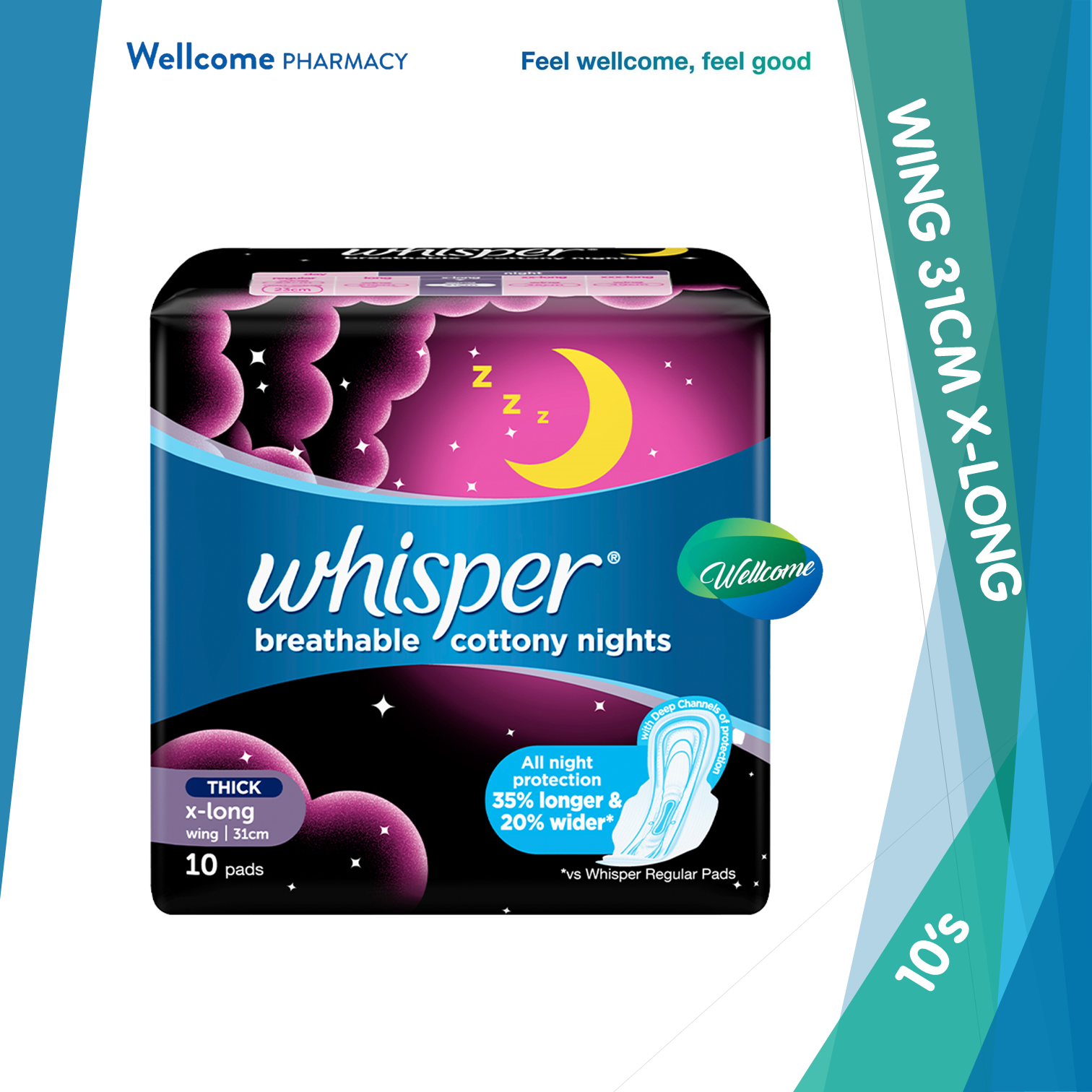 Whisper Cottony Soft Overnight 31cm Wing - 10s (new).png