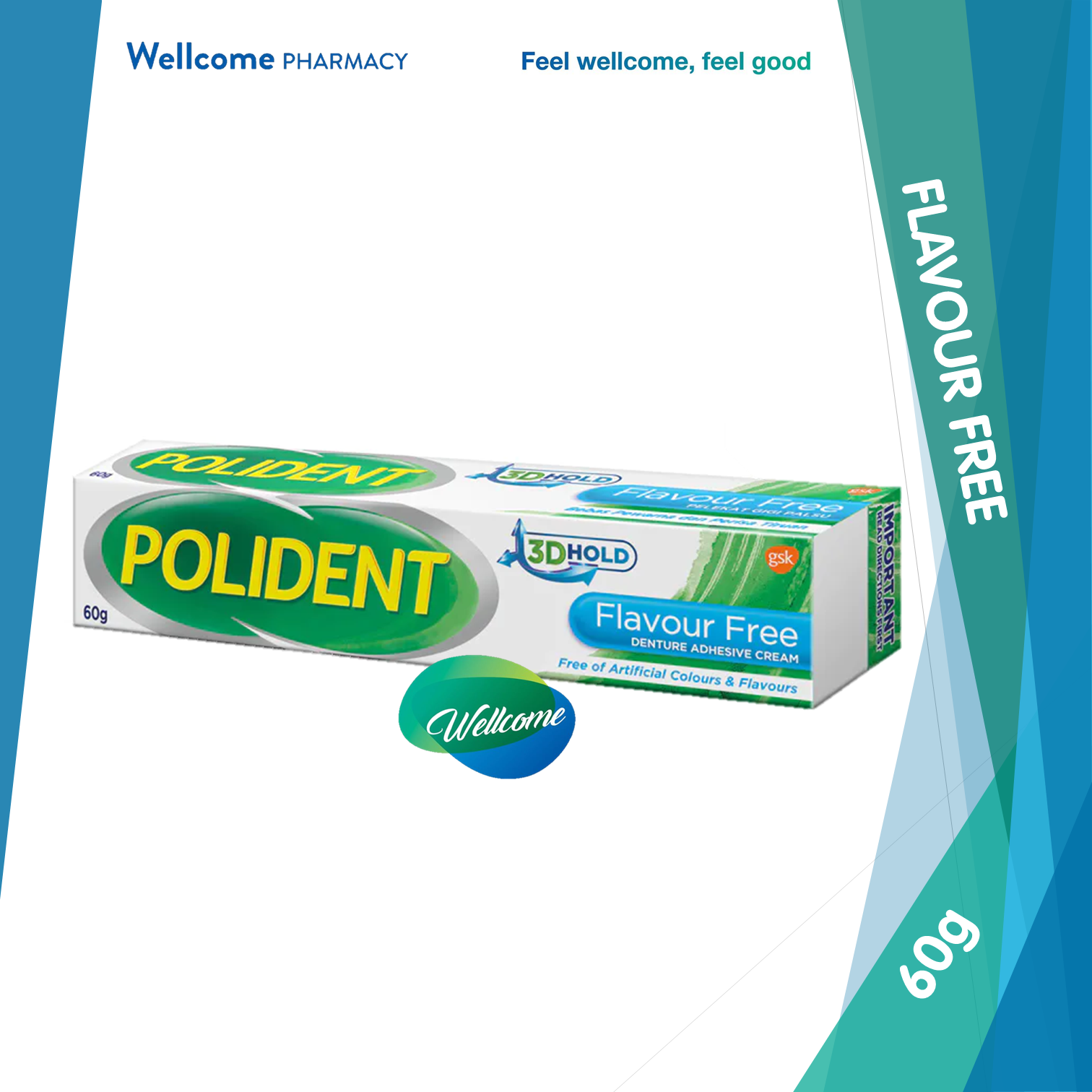 Polident Flavour Free Cream 60g .png