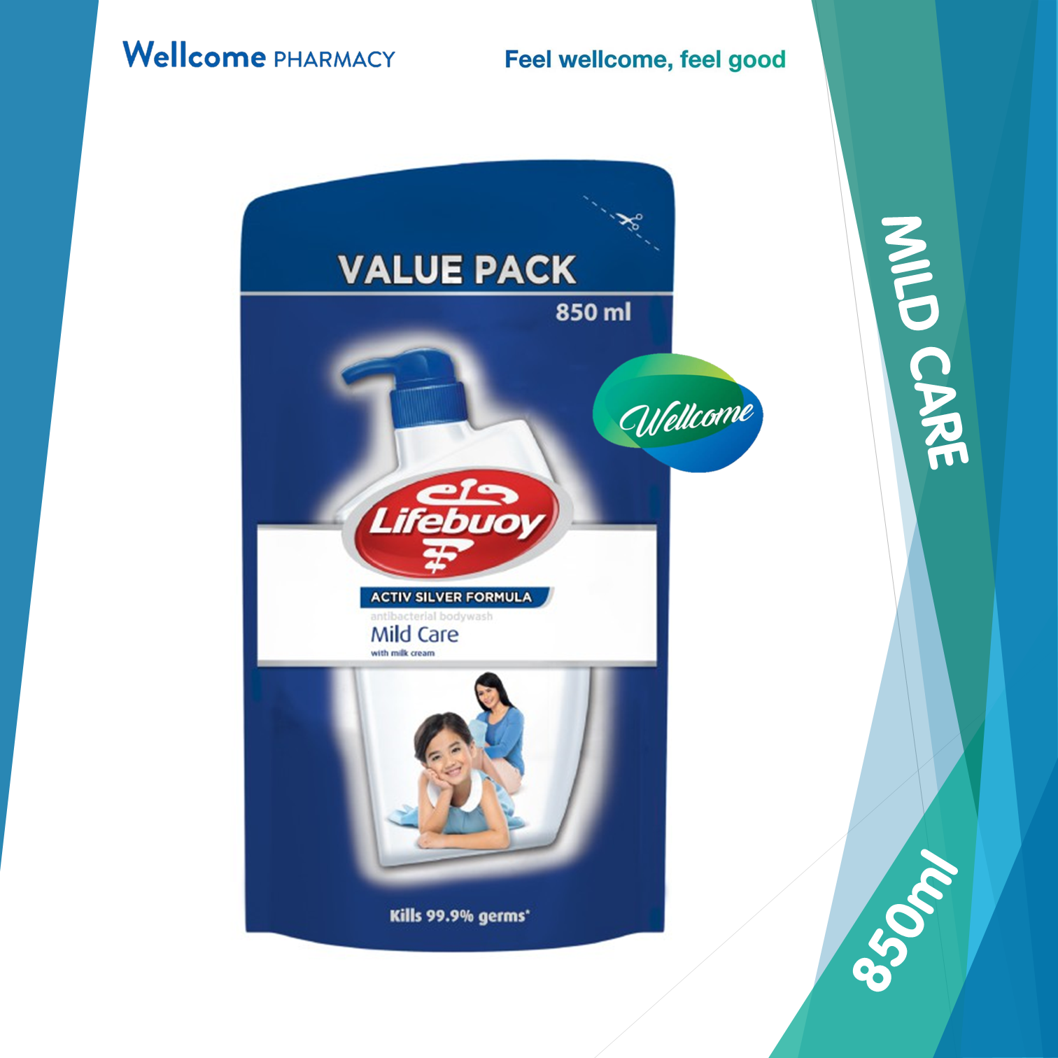 Lifebuoy Body Wash Mild Care Refill - 850ml.png