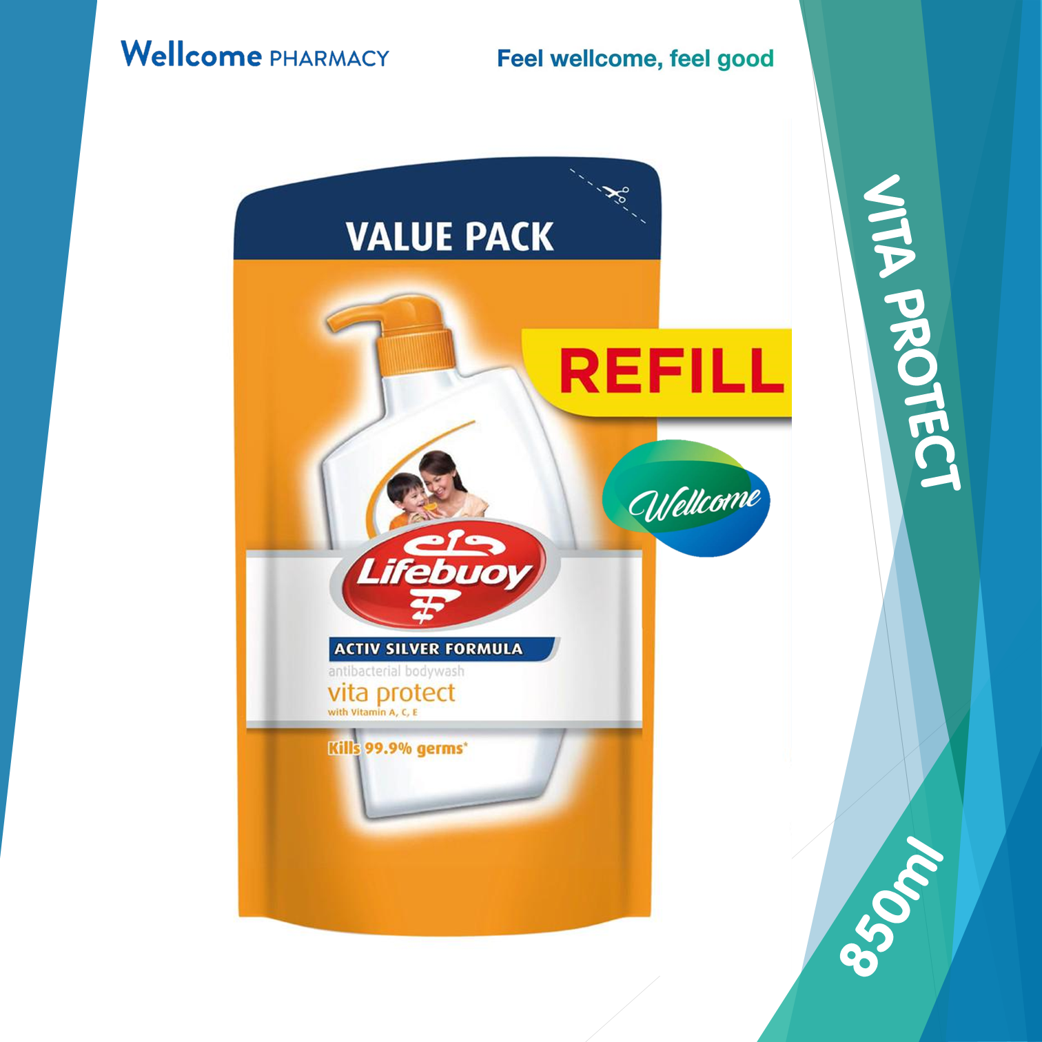 Lifebuoy Body Wash Vita Protect Refill - 850ml.png