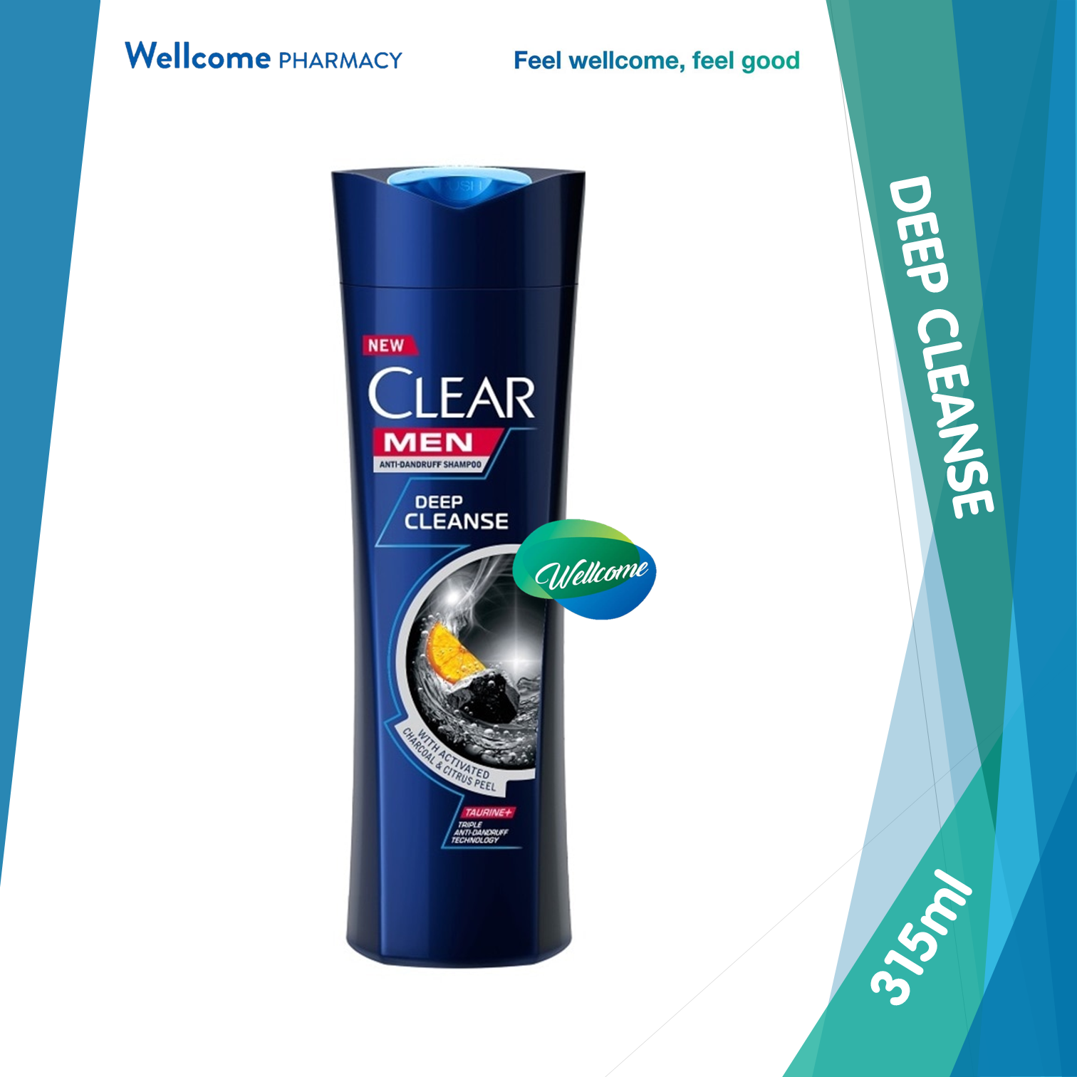 Clear Men Deep Cleanse Shampoo - 315ml.png