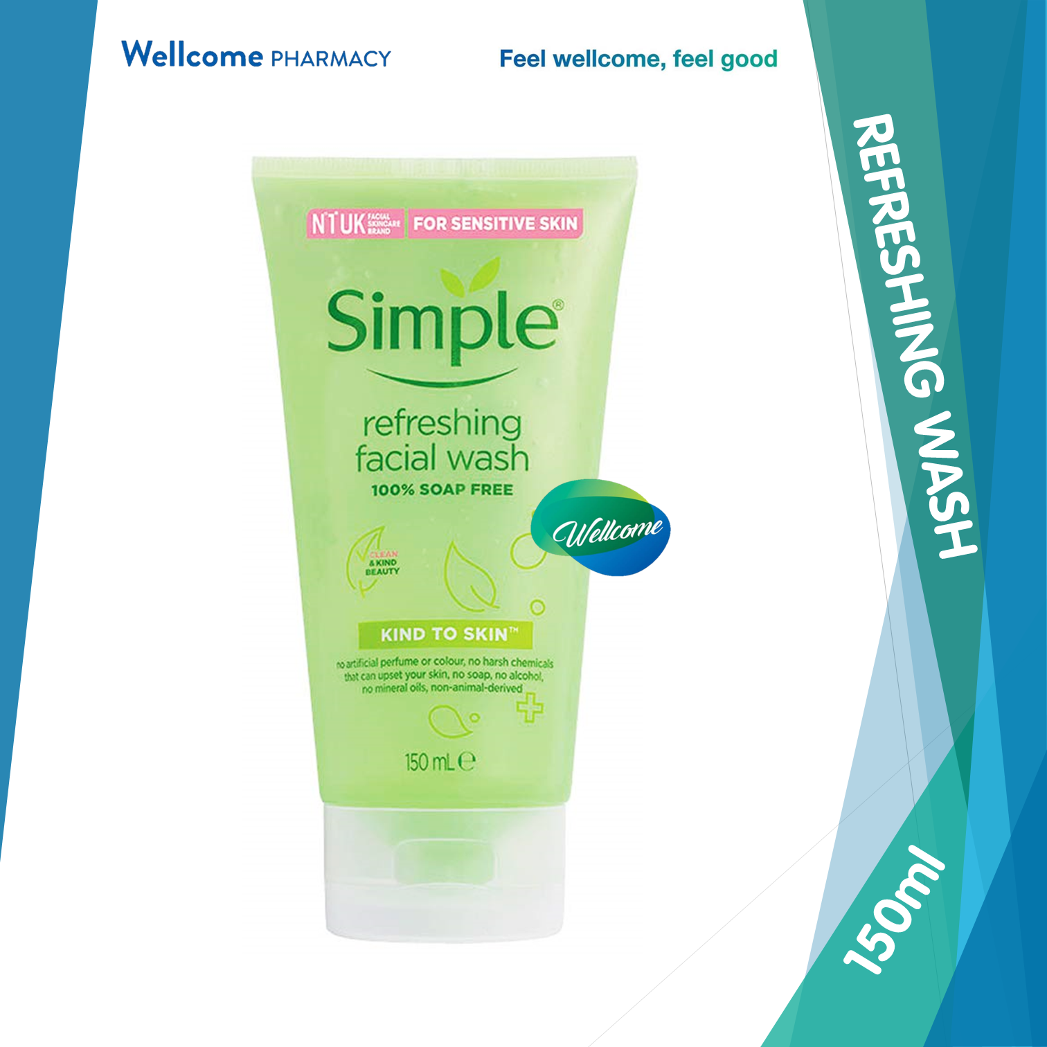 Simple Refreshing Facial Wash Gel - 150ml.png