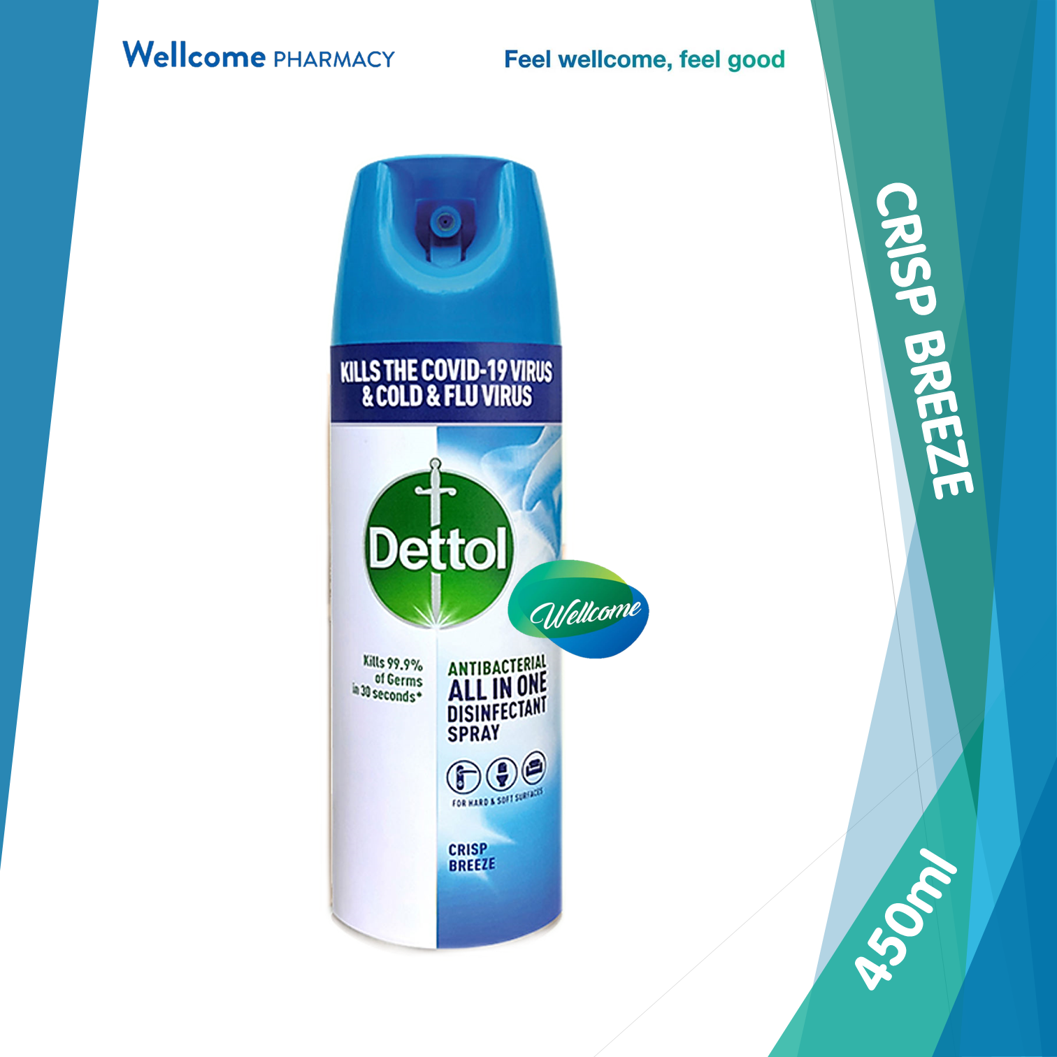 Dettol Disinfectant Spray Crisp Breeze - 450ml.png
