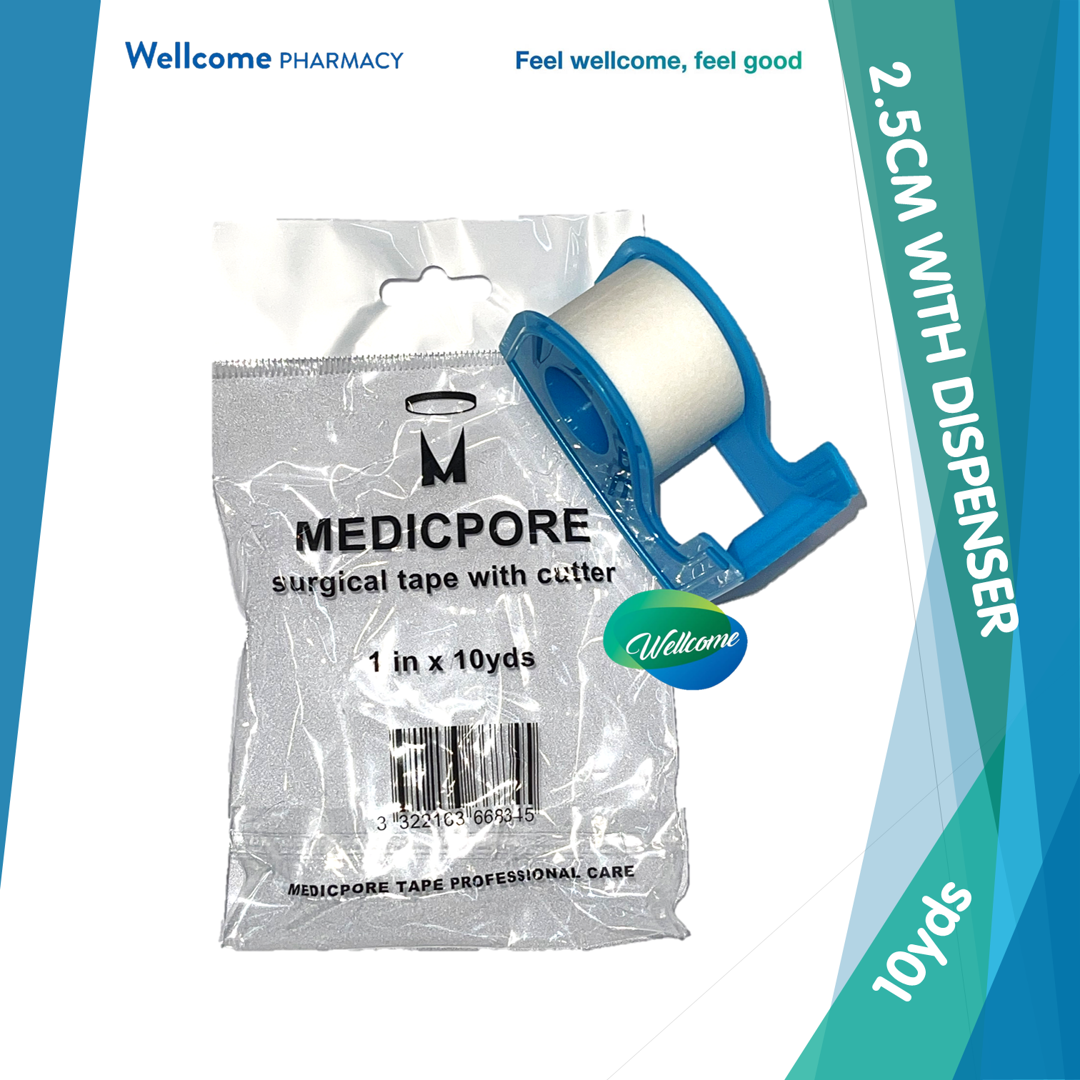 MedicPore Surgical Tape With Cutter 2.5cm - 1s.png