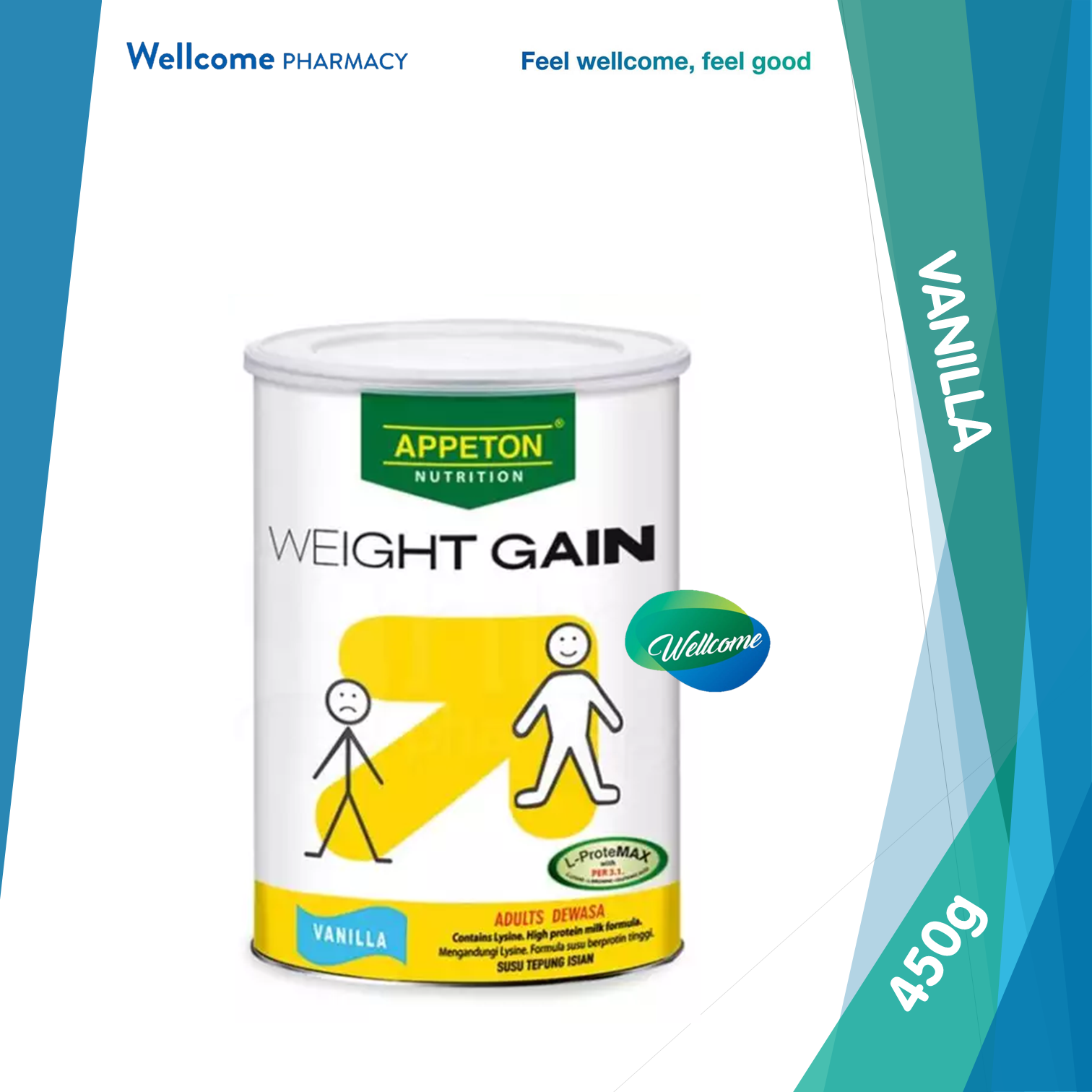 Appeton Weight Gain Adult Vanilla - 450g.png