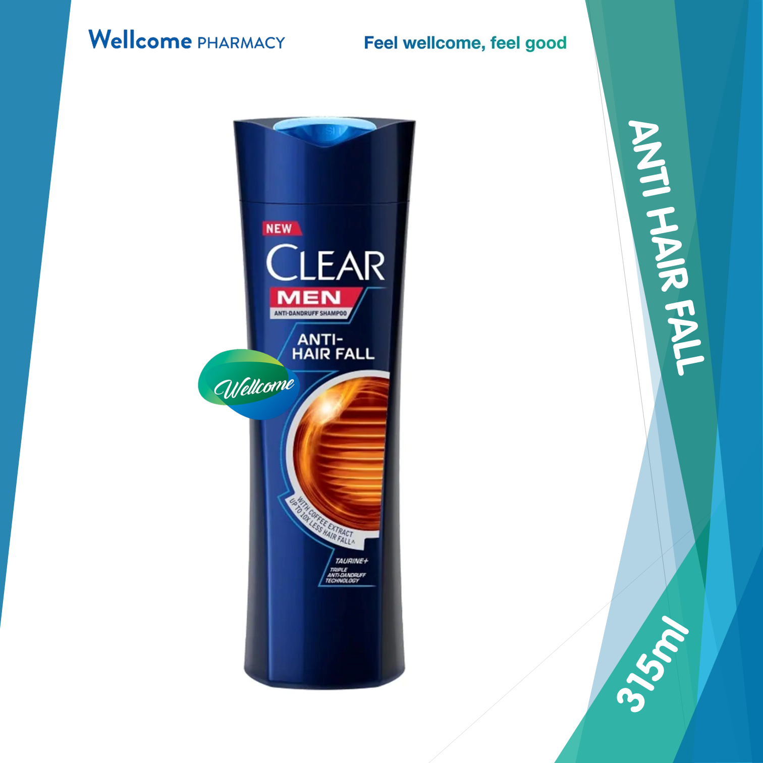 Clear Men Anti Hall Fall Shampoo - 315ml.png
