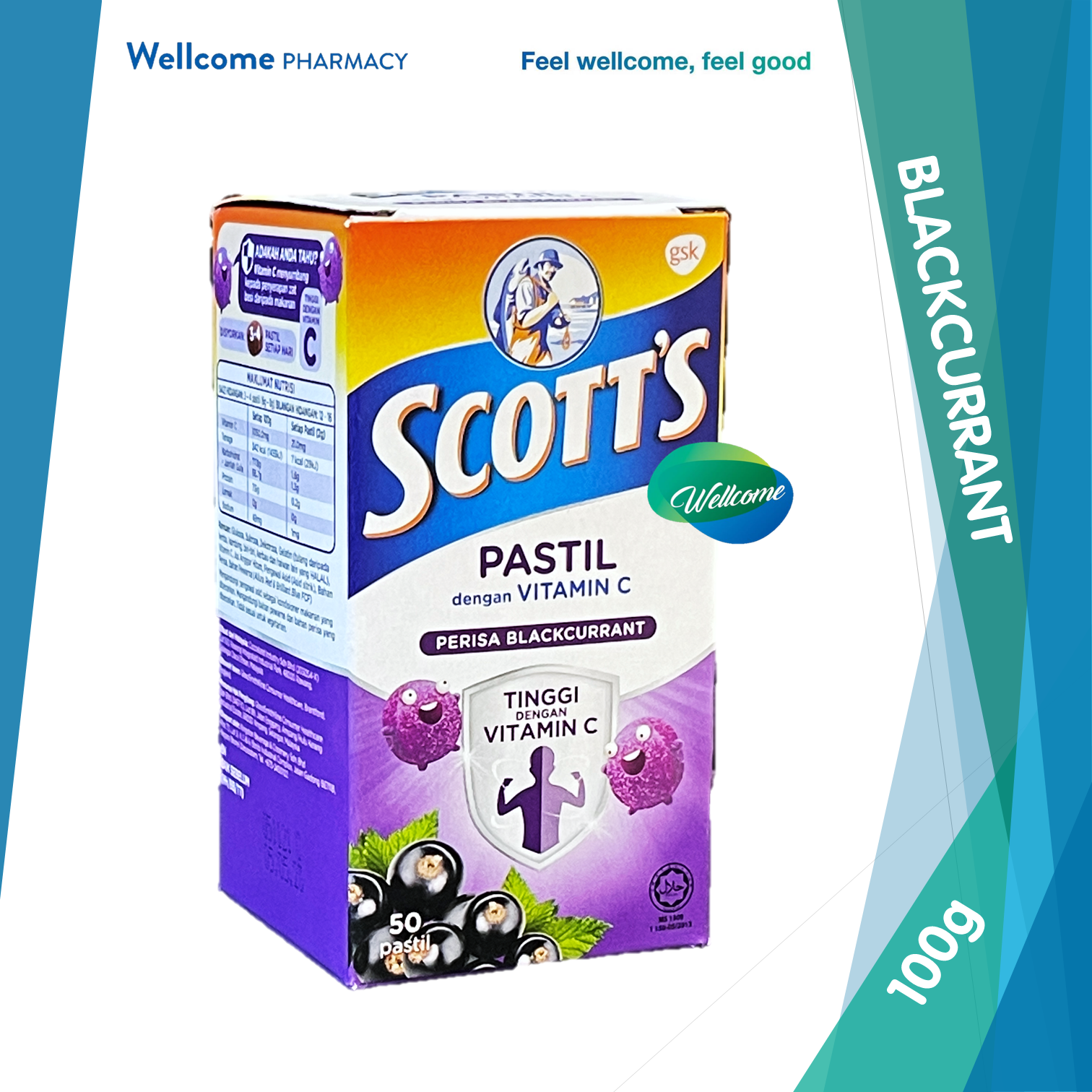 Scotts Vitamin C Pastilles 100g Blackcurrant - 50s.png