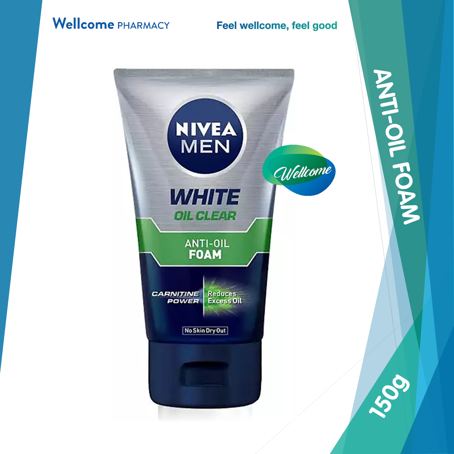 Nivea Men White Oil Clear Anti-Oil Foam - 150g.png