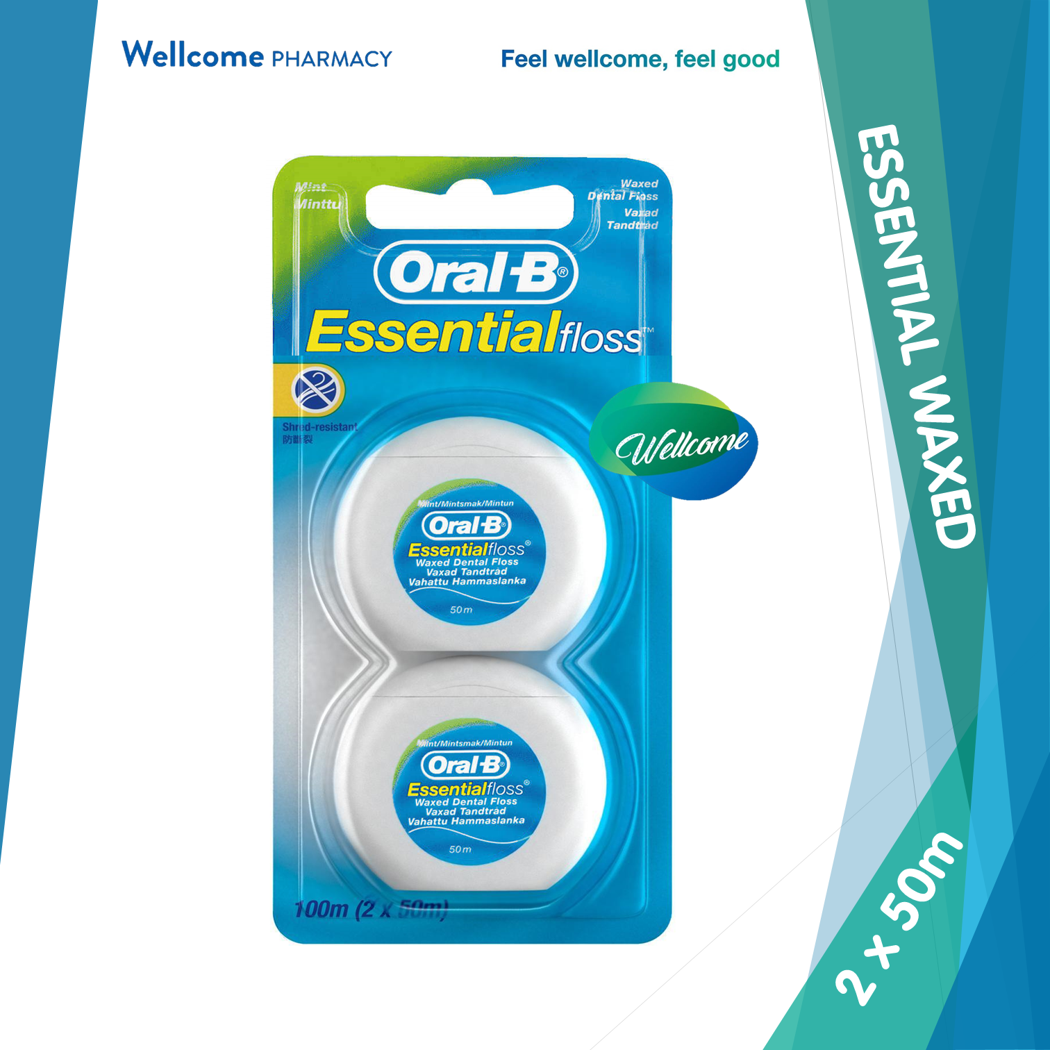 Oral-B Essential Floss Waxed BP - 2 x 50m.png