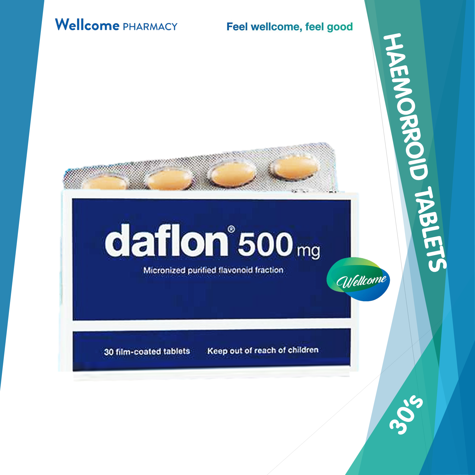 Daflon 500 mg - 30 Tablets