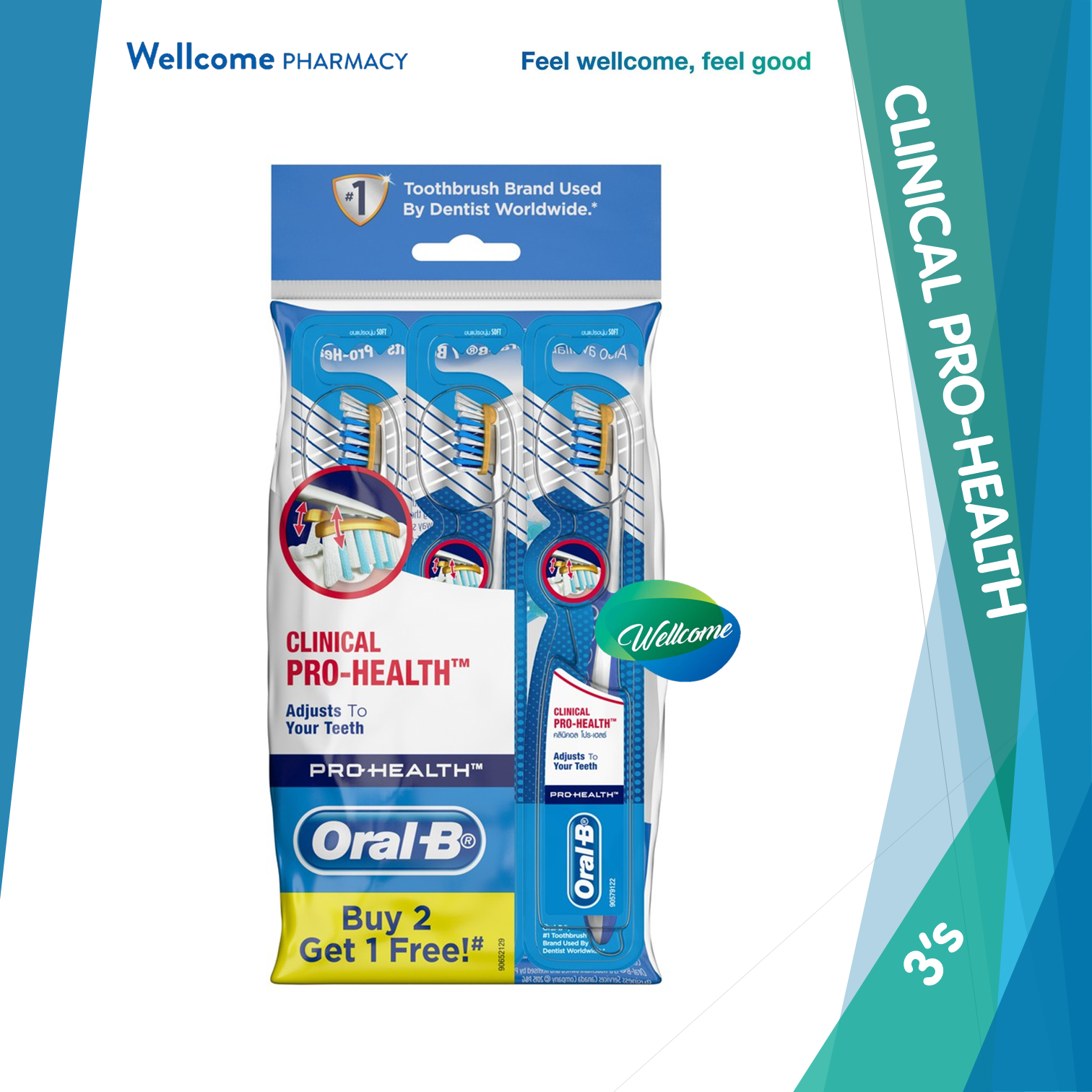 Oral-B Pro-Health Toothbrush Clinical Soft - 3s.png