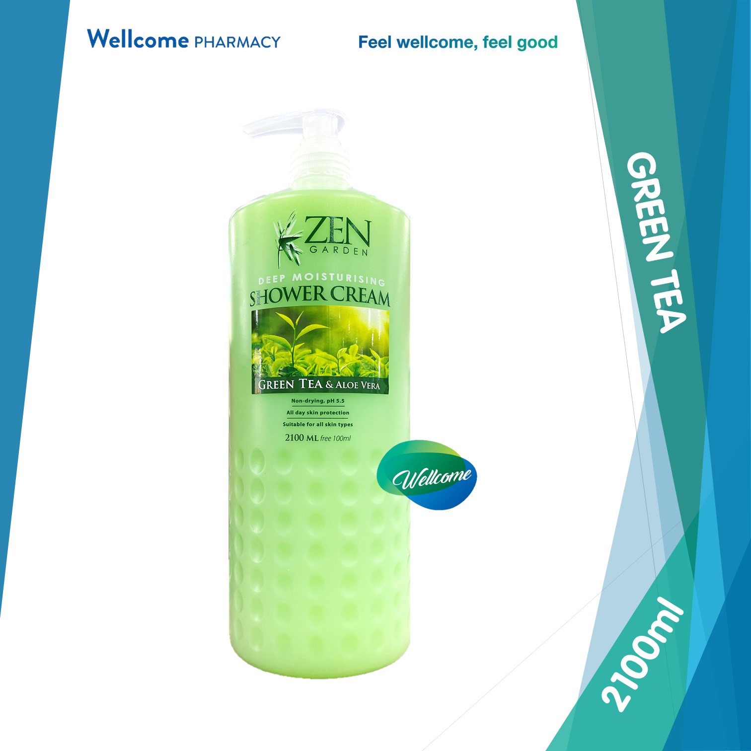 Zen Garden Shower Cream Green Tea - 2100ml.png