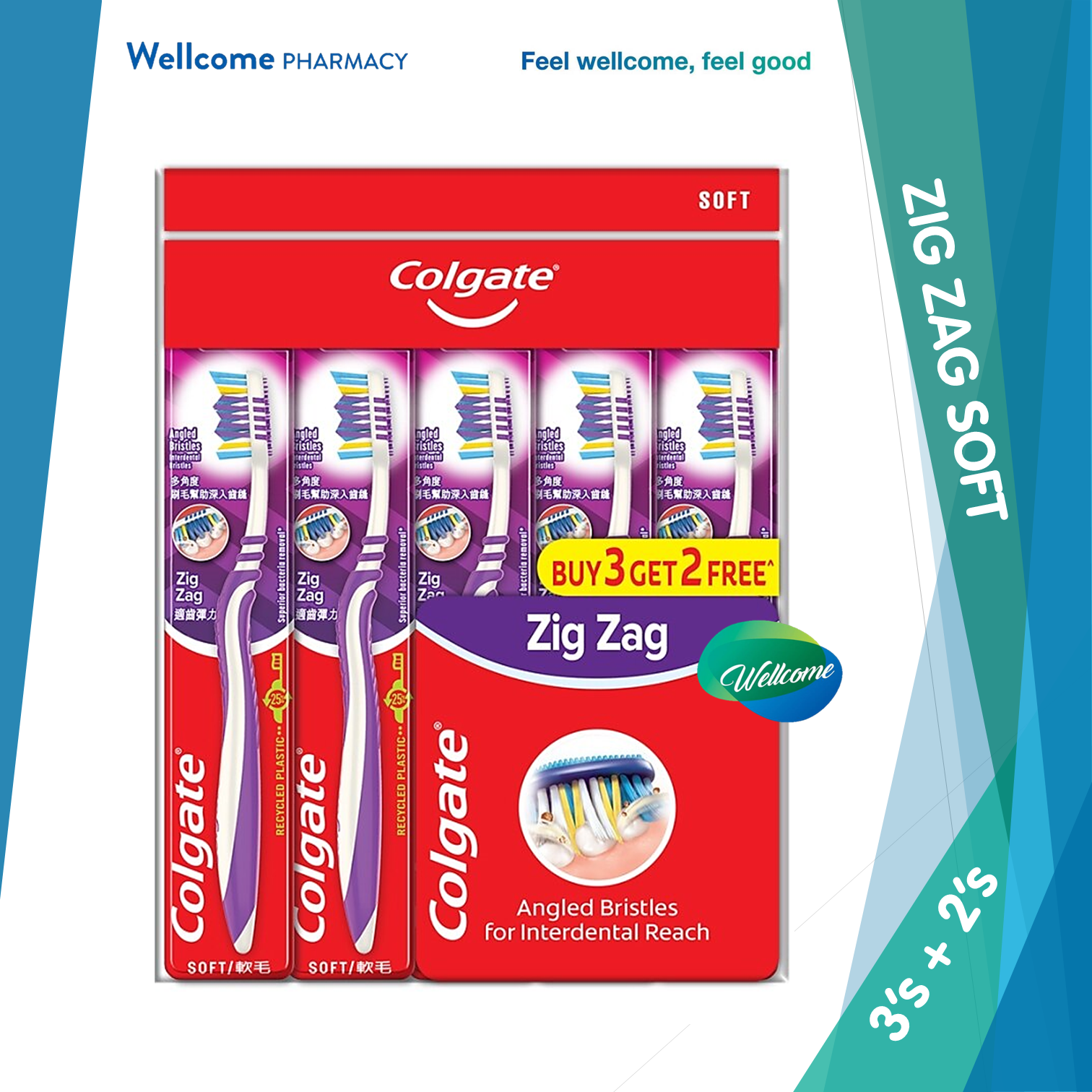 Colgate Zig Zag Toothbrush Soft - 5s.png