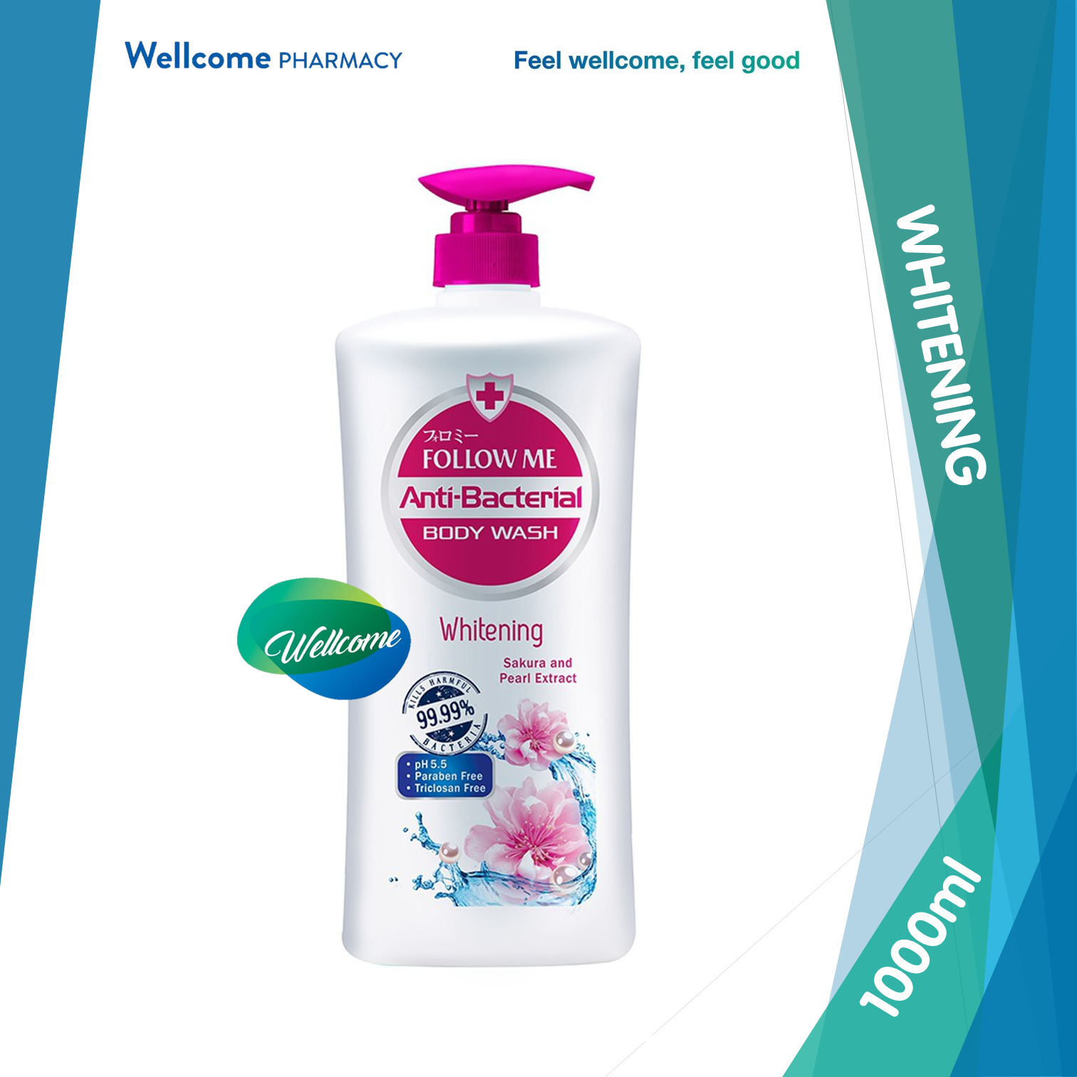 Follow Me Body Wash Whitening - 1000ml.png