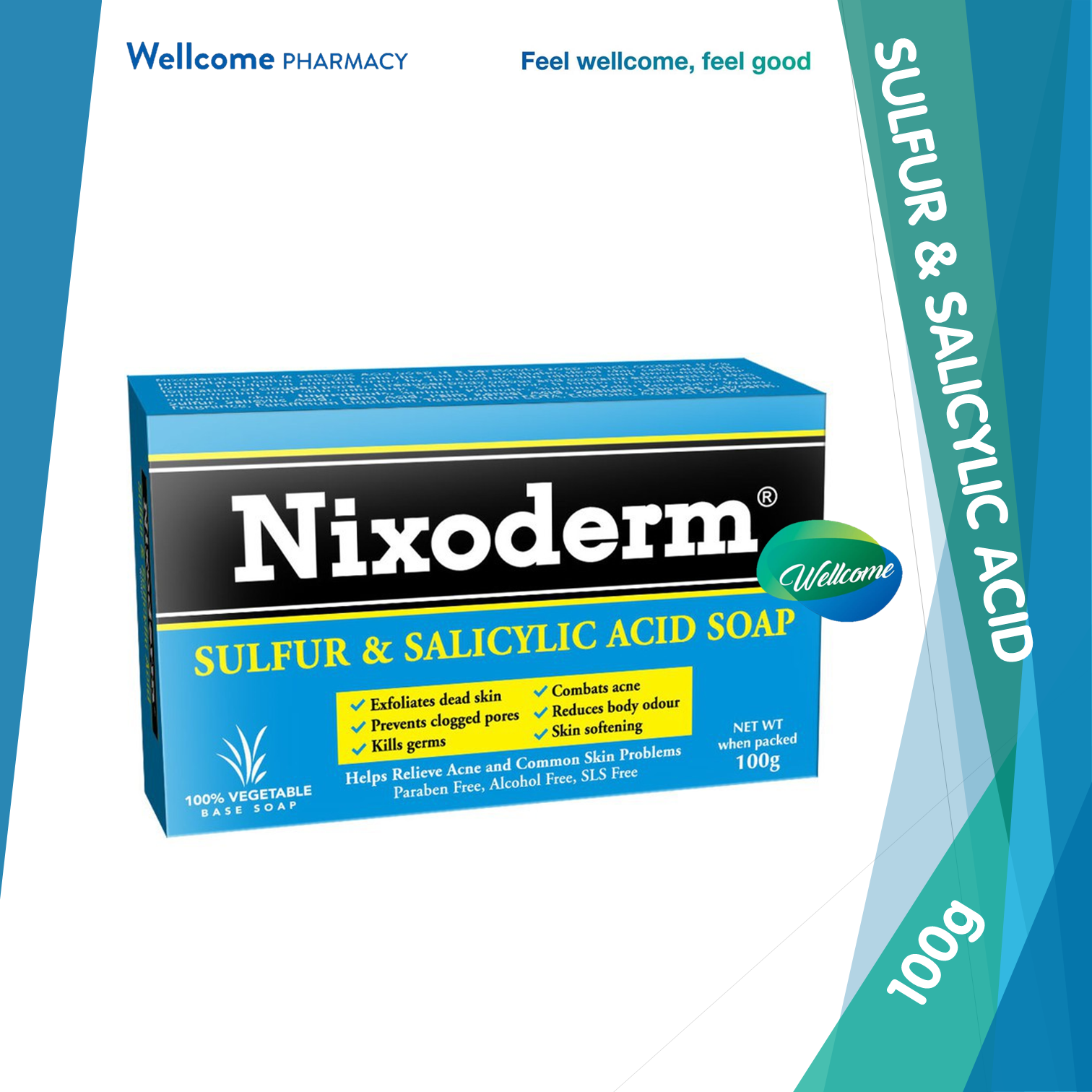 Nixoderm Sulfur & Salicylic Acid Soap - 100g.png