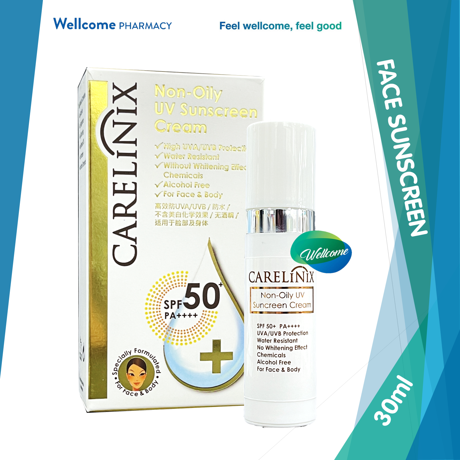 Carelinix Non Oily UV Sunscreen - 30ml.png