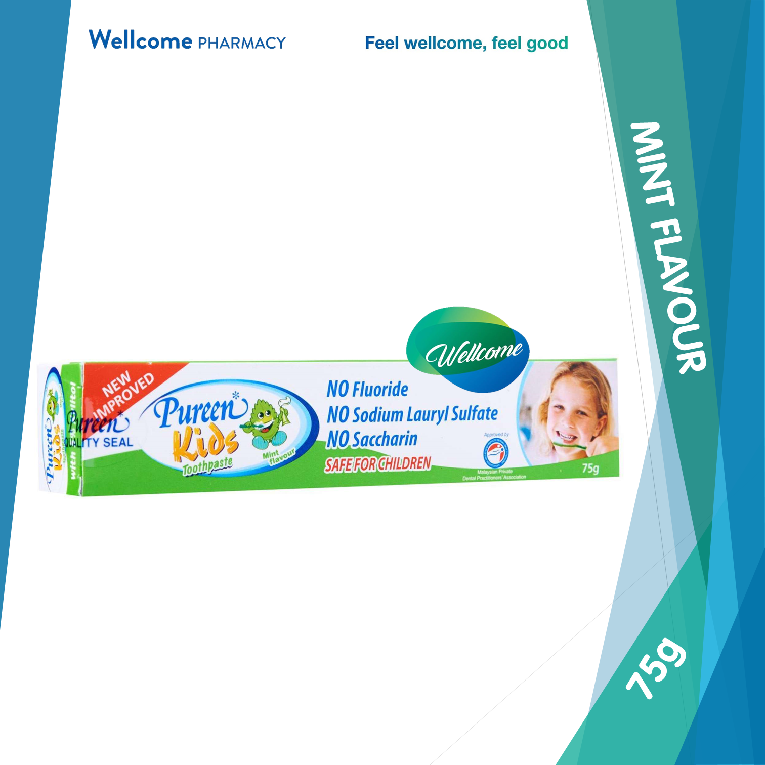 Pureen Kids Toothpaste Mint - 75g.png