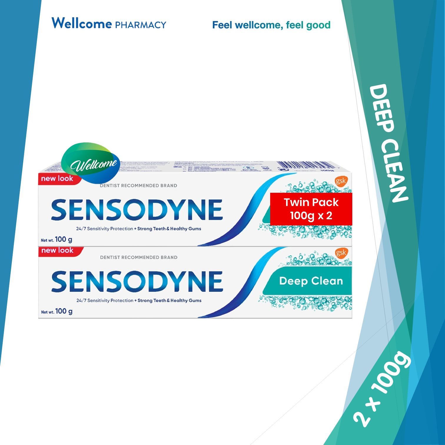 Sensodyne Deep Clean Toothpaste - 2 x 100g.png