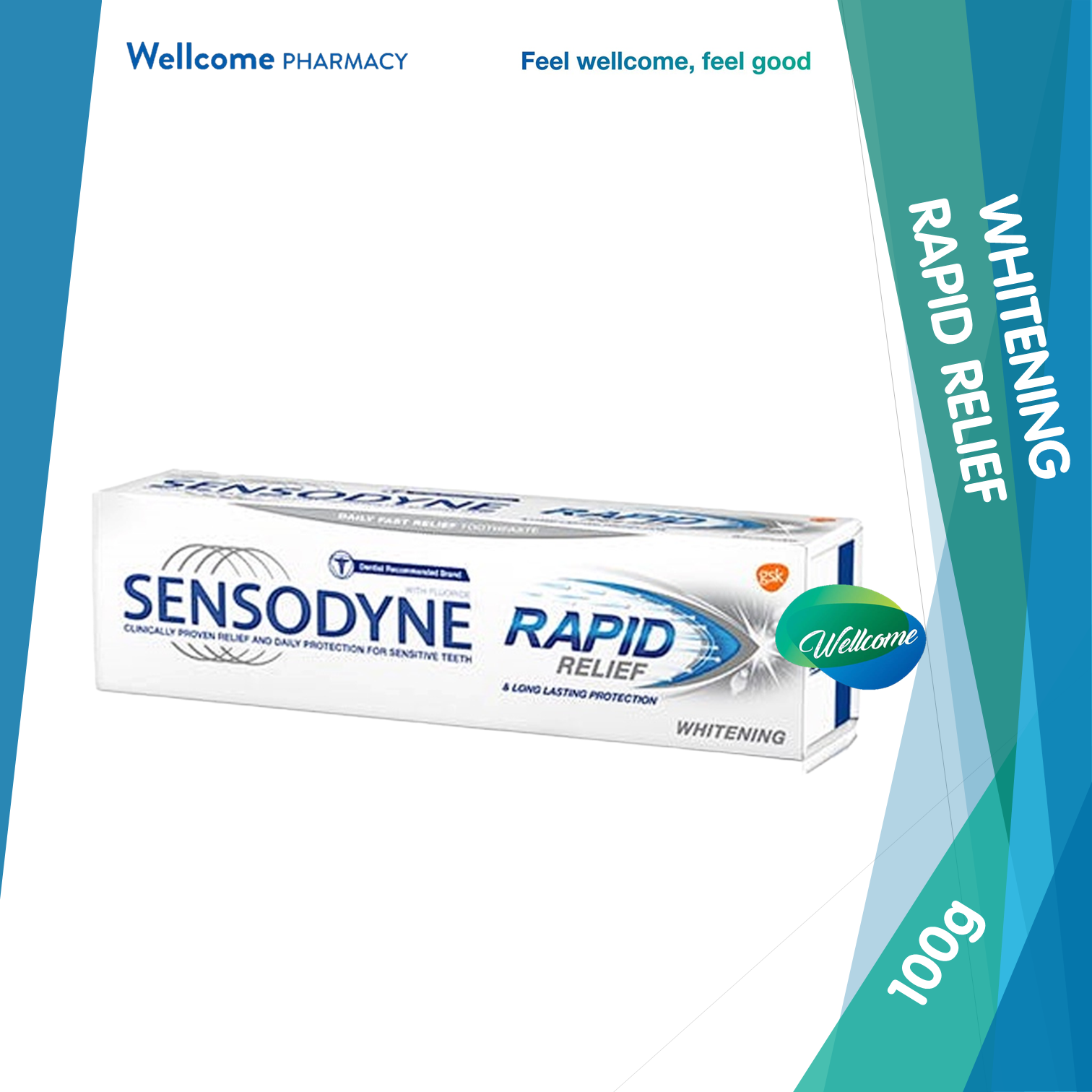 Sensodyne Rapid Relief Whitening - 100g