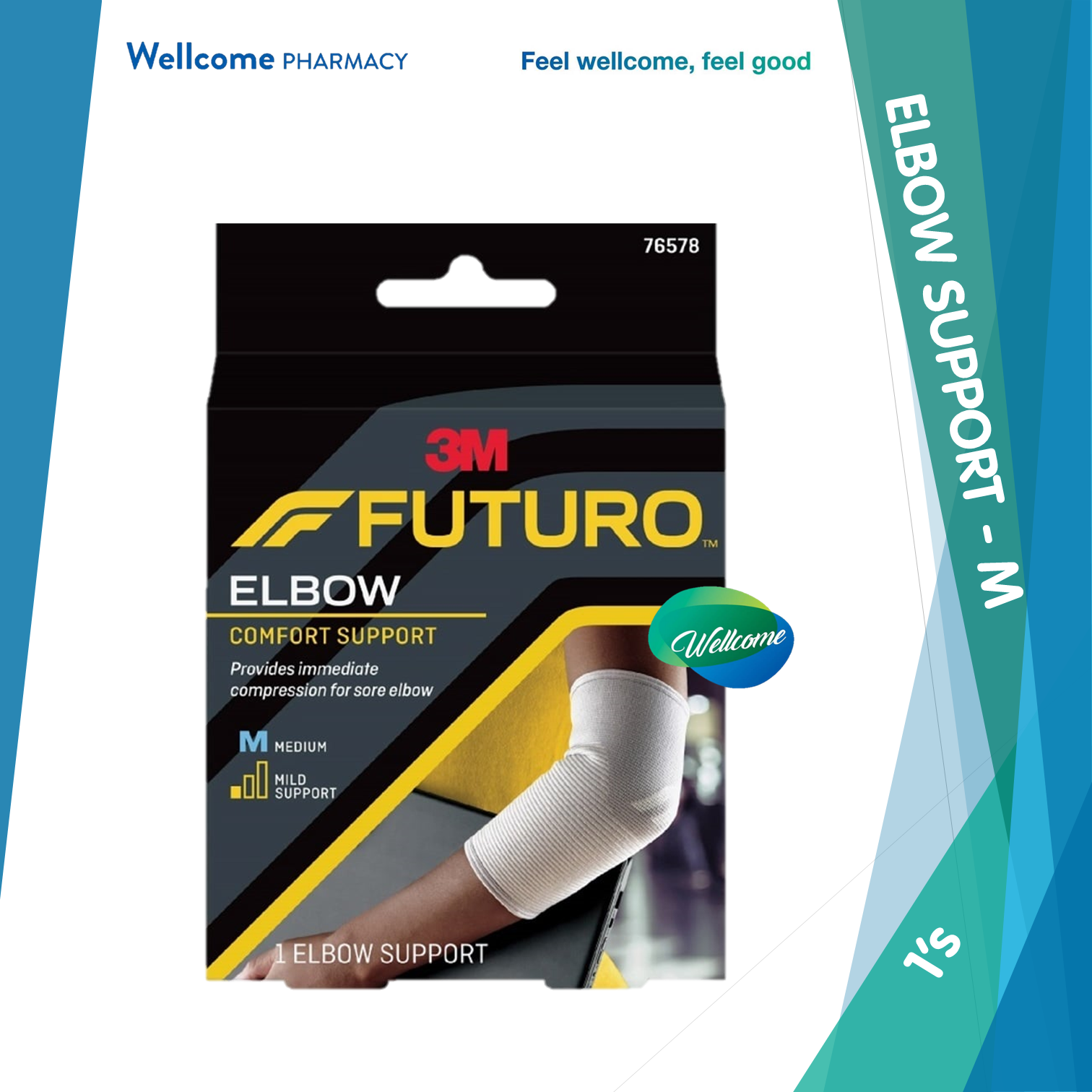 Futuro Comfort Lift Elbow Support - M.png