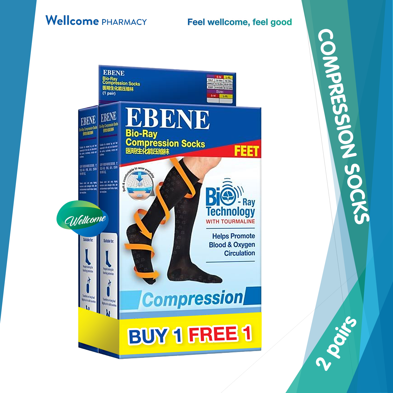 Ebene BioRay Compression Socks B1F1.png