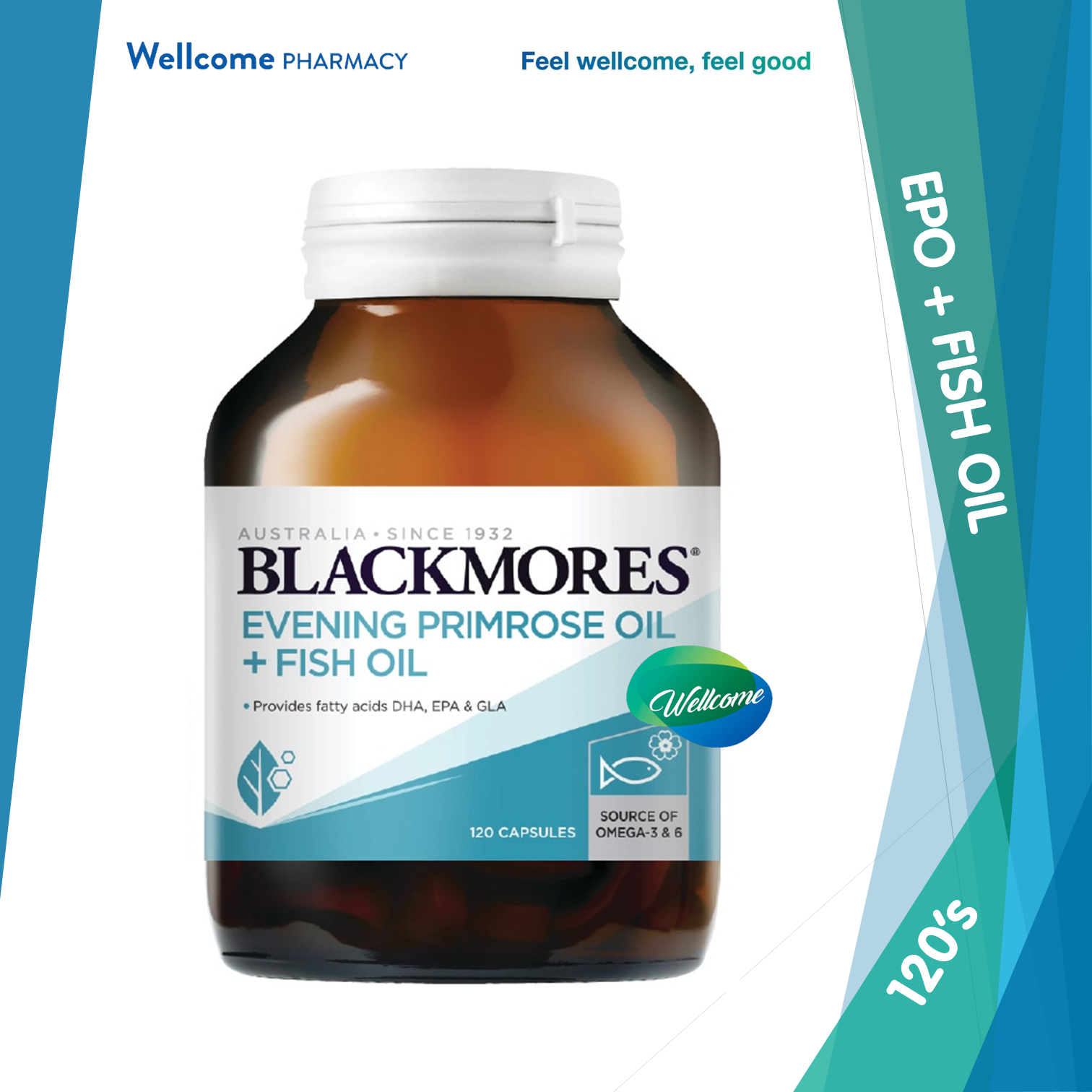 Blackmores EPO + Fish Oil - 120s