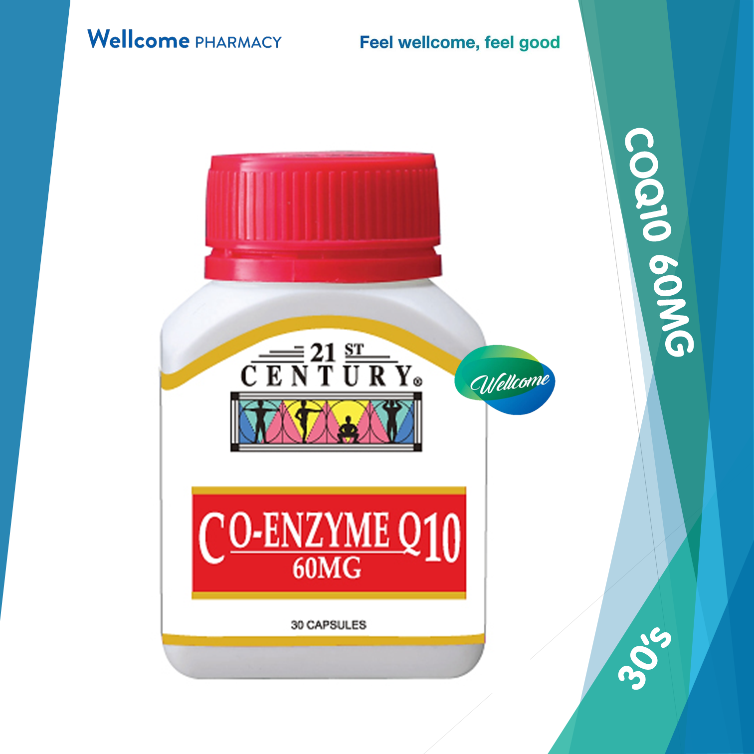 21st Century CoQ10 60mg Capsule - 30s