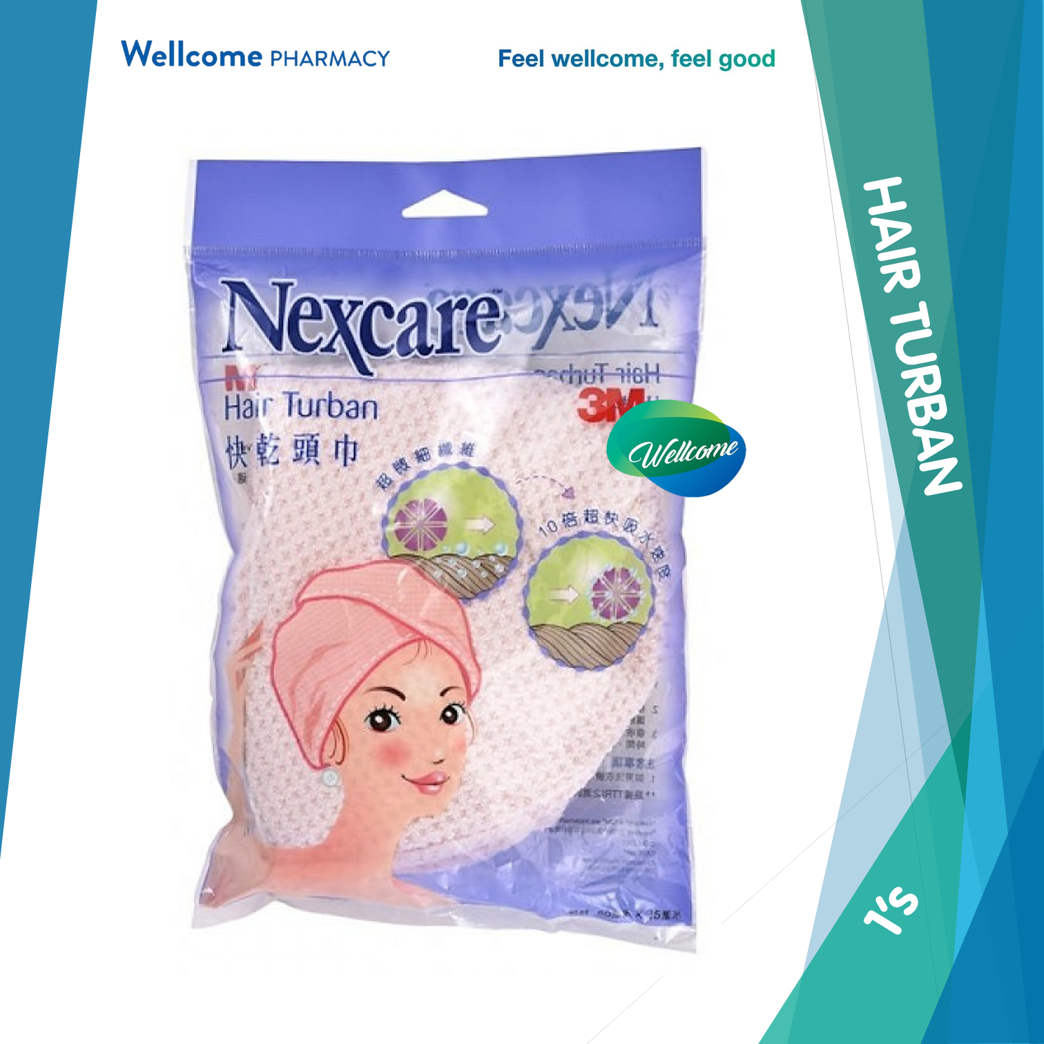 Nexcare M11 Microfiber Hair Turban