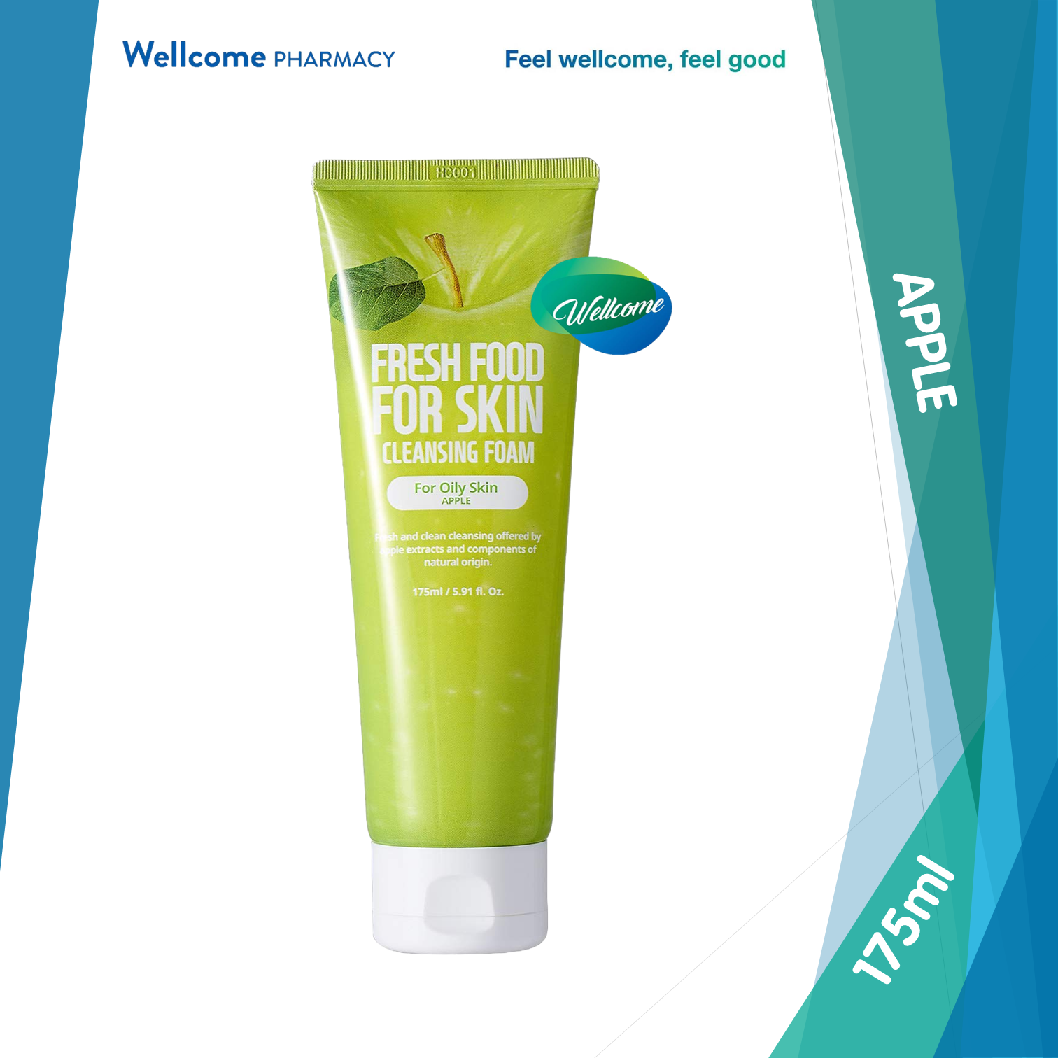 Farmskin Freshfood Cleansing Foam Apple - 175ml