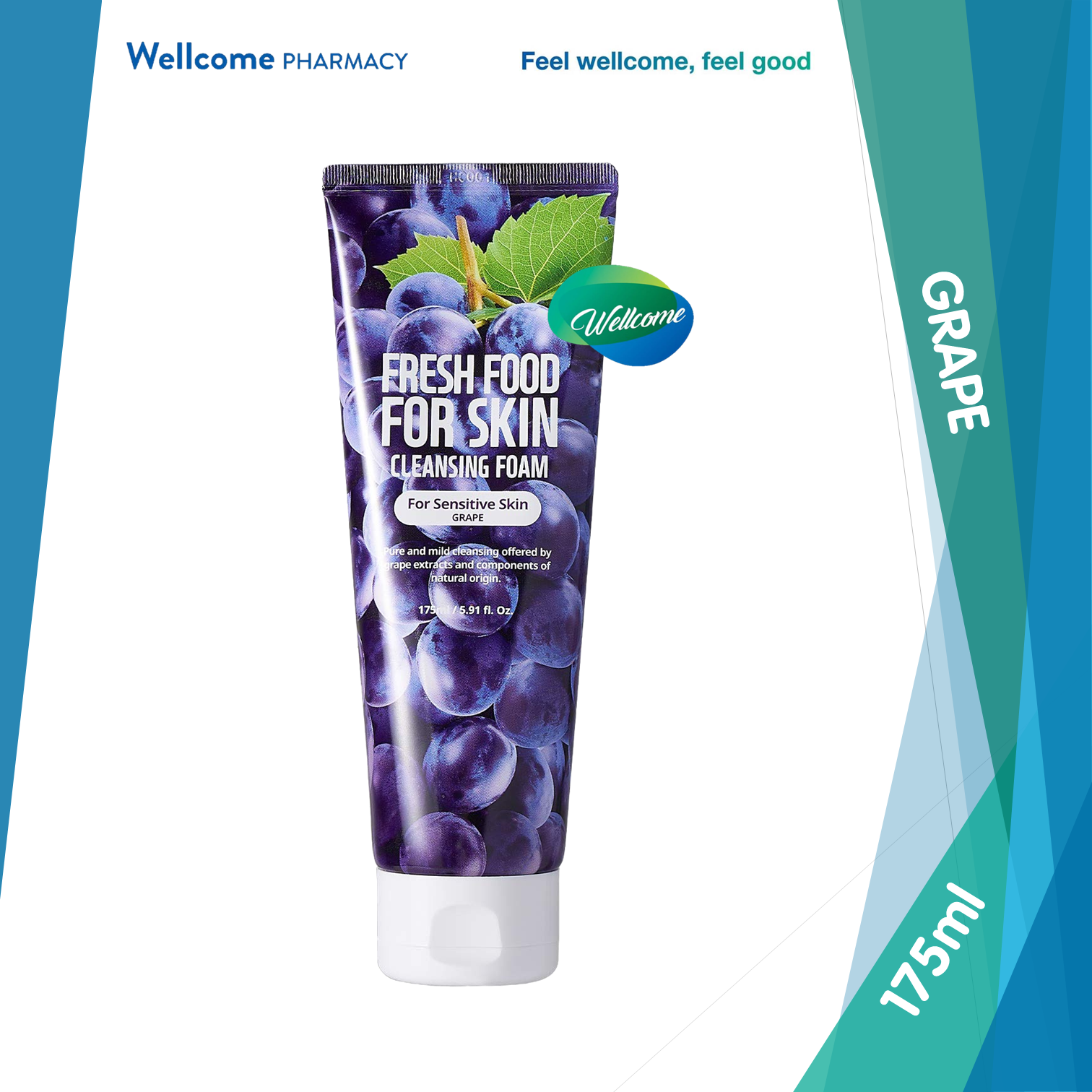 Farmskin Freshfood Cleansing Foam Grape - 175ml