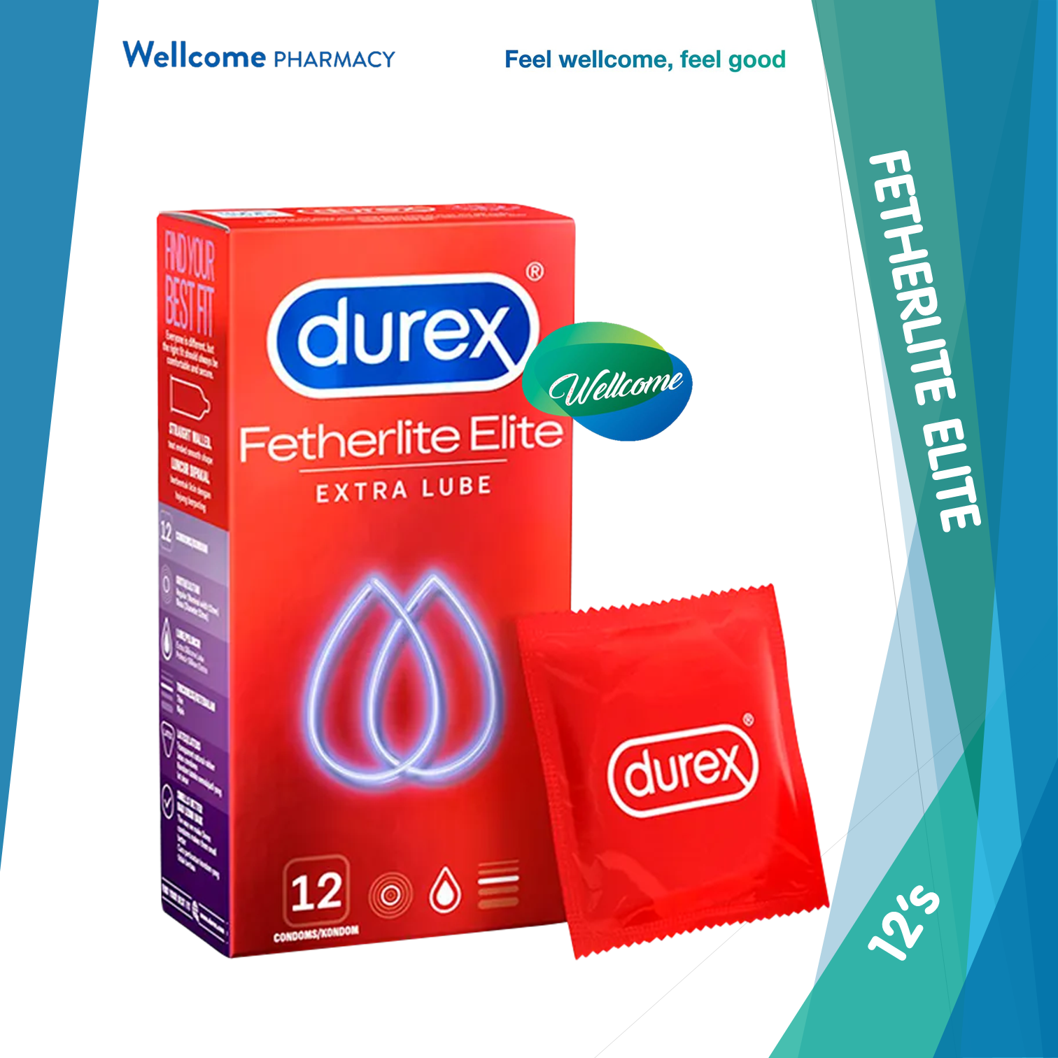 Durex Fetherlite Elite - 12s