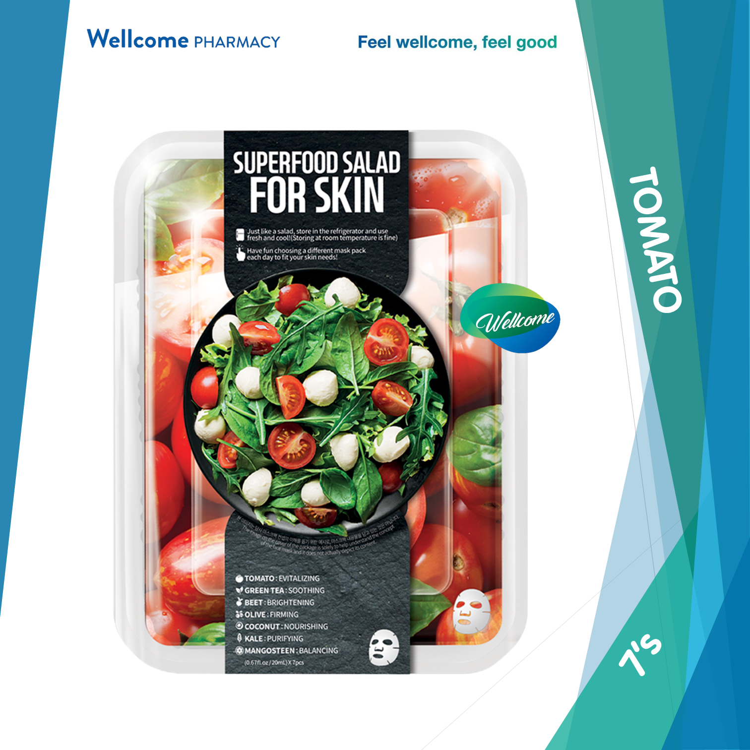 Farmskin Superfood Salad Mask Set Tomato - 7s