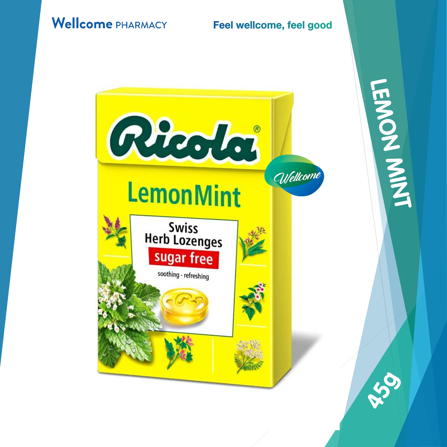 Ricola Lozenges Lemon Mint - 45g