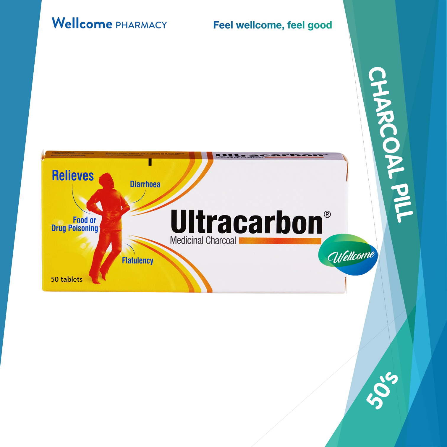 Ultracarbon 250mg Tablet - 50s