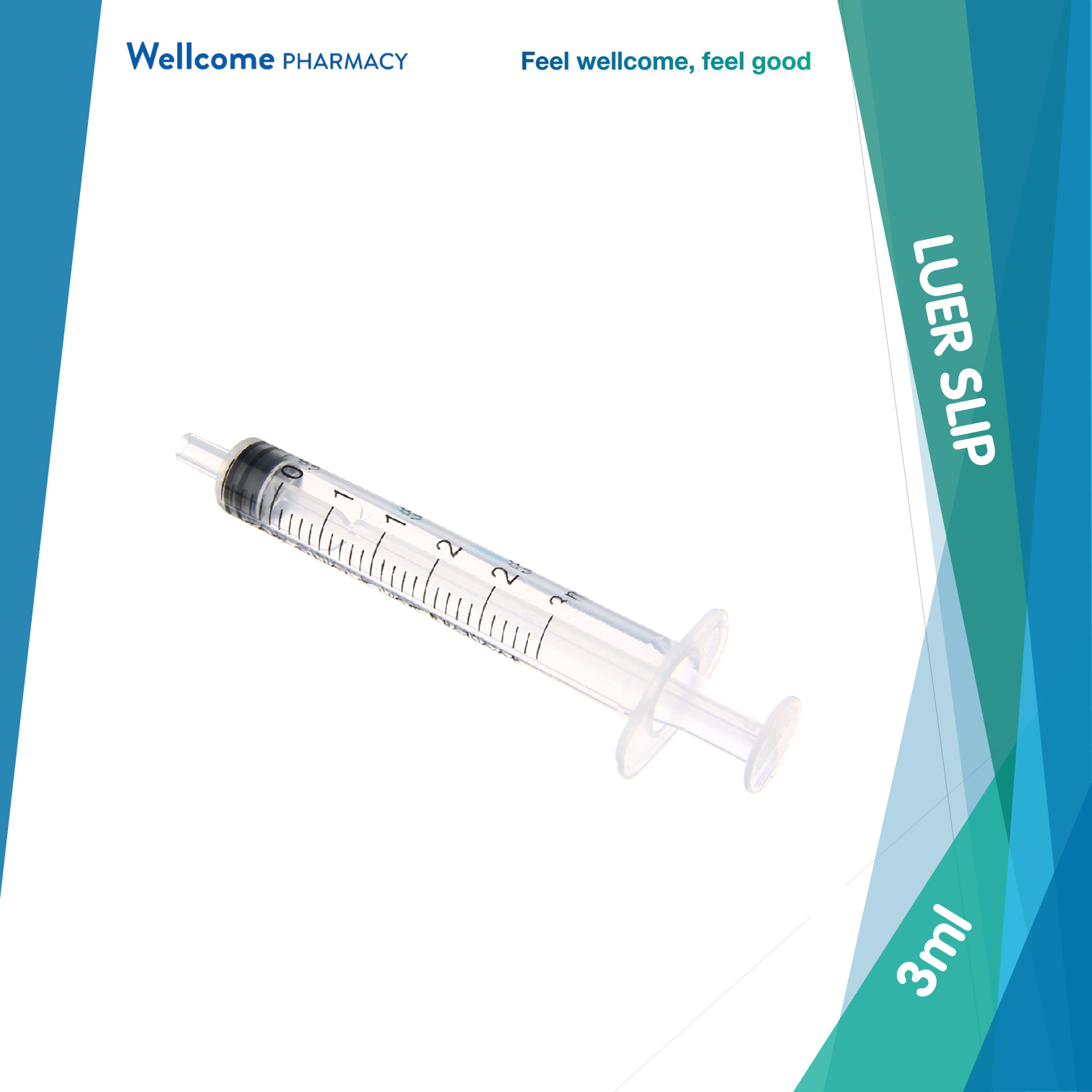 Disposable Syringe Luer Slip 3cc