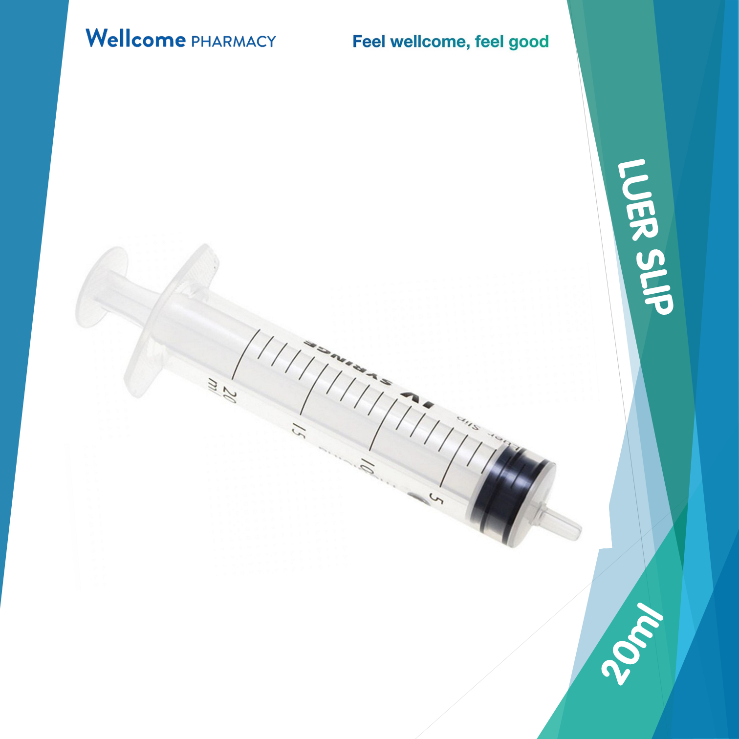 Disposable Syringe Luer Slip 20cc