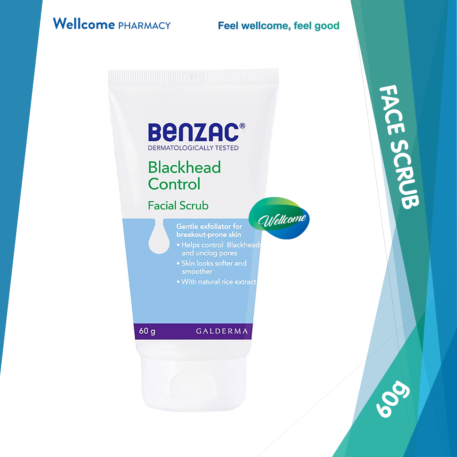 Benzac Blackhead Control Facial Scrub - 60g